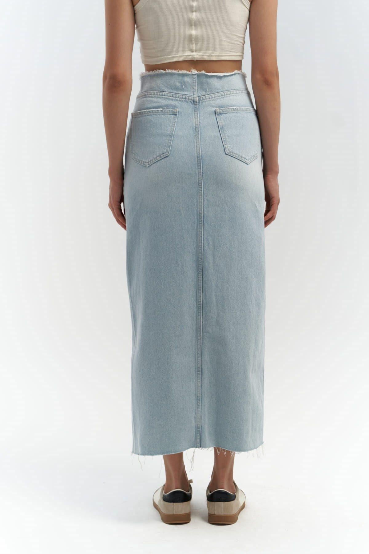 Arket Blue Denim Skirt