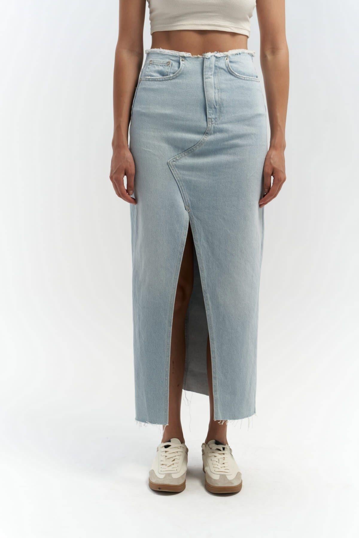Arket Blue Denim Skirt