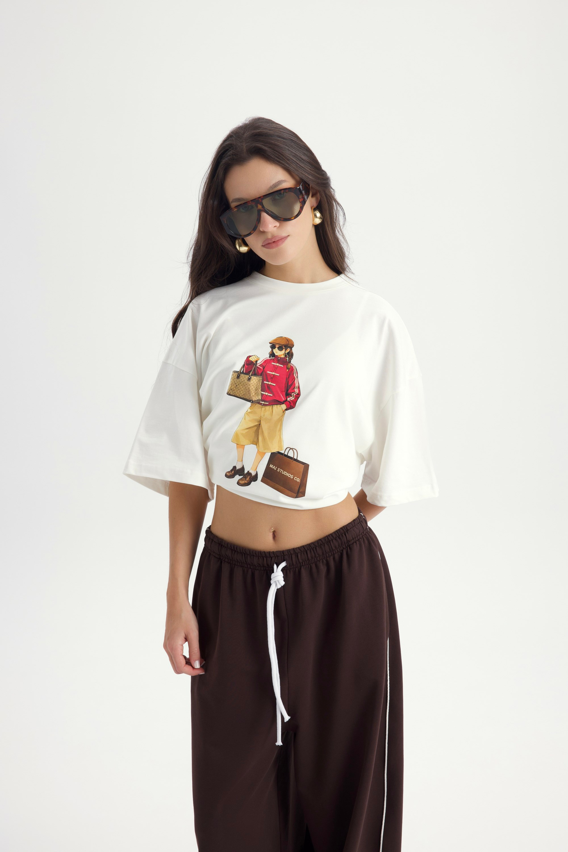 Arles Kahve T-Shirt Eşofman Takım