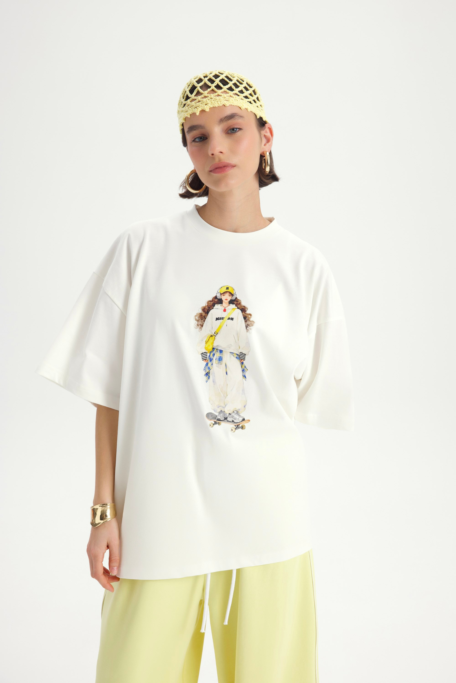 Arles Sarı T-Shirt Eşofman Takım