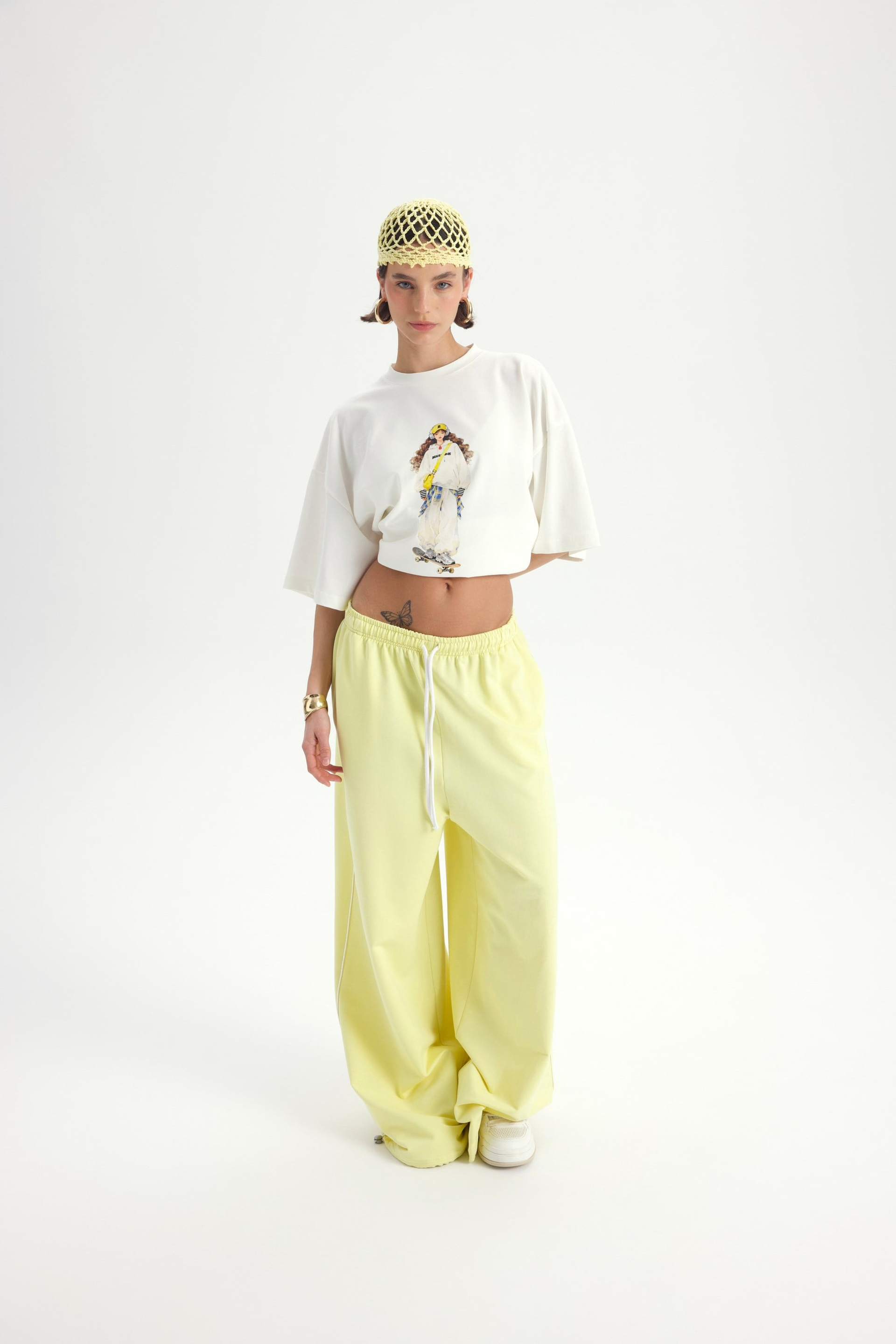 Arles Sarı T-Shirt Eşofman Takım