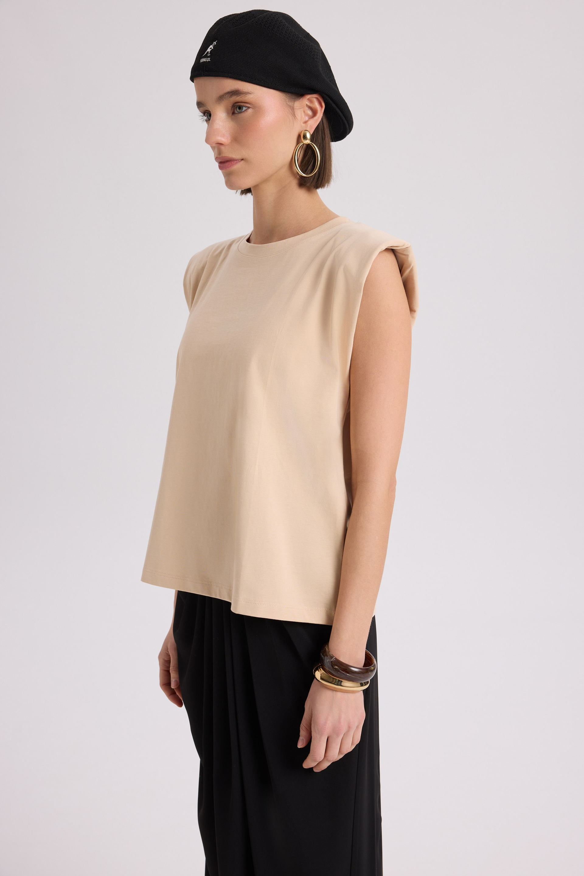 Armanda Vatkalı Vizon T-shirt