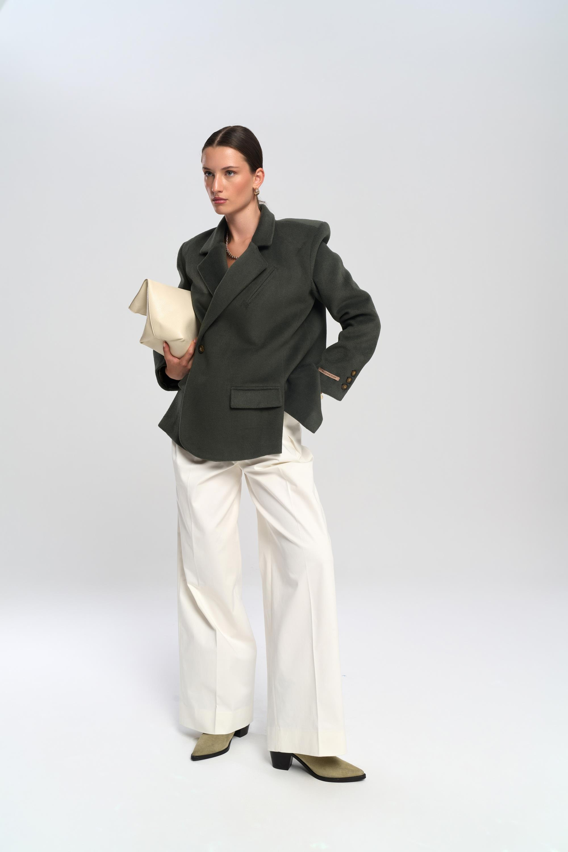 Armonia Slit Detailed Petrol Bluesi Blazer