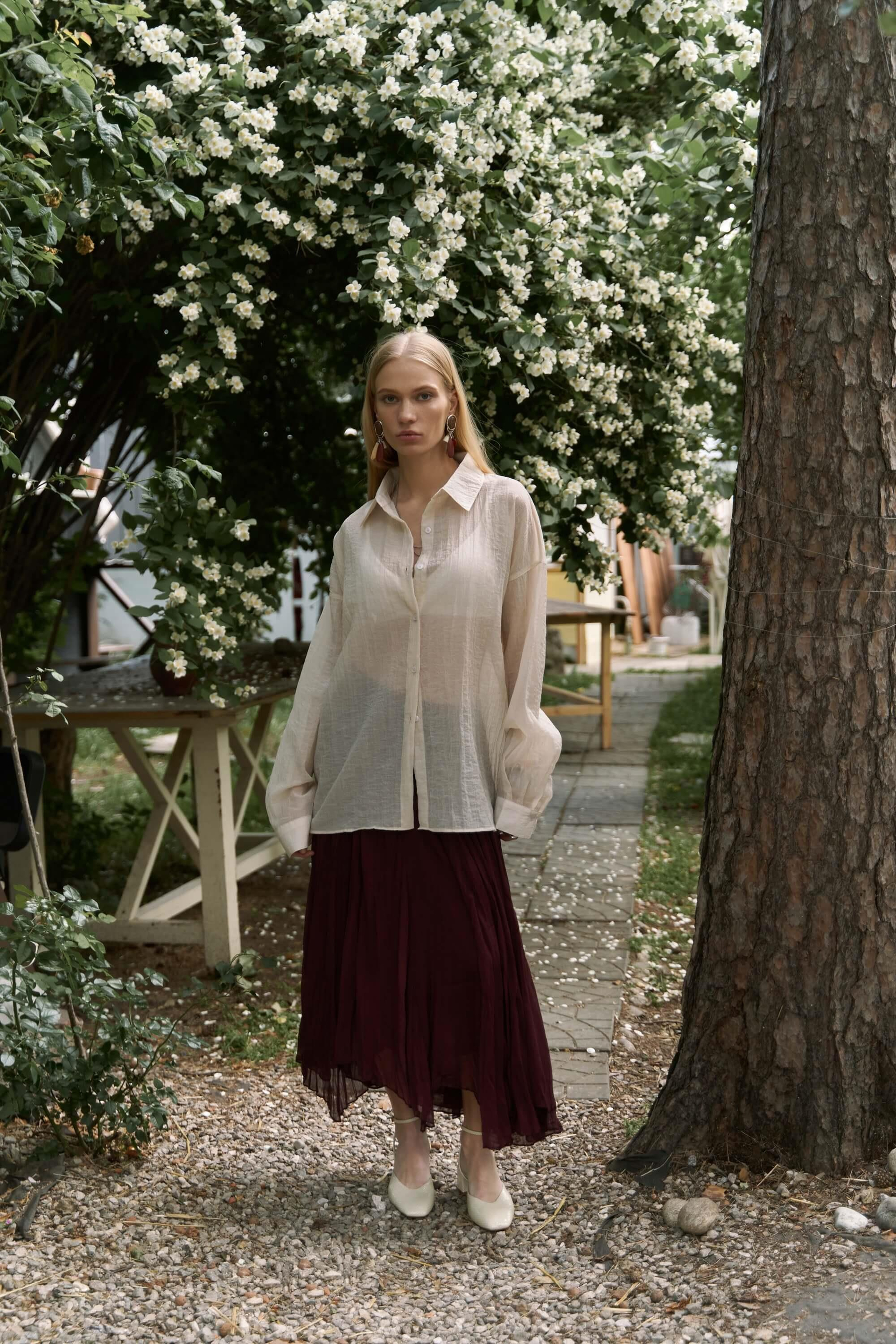 Assa Bordo Pileli Etek