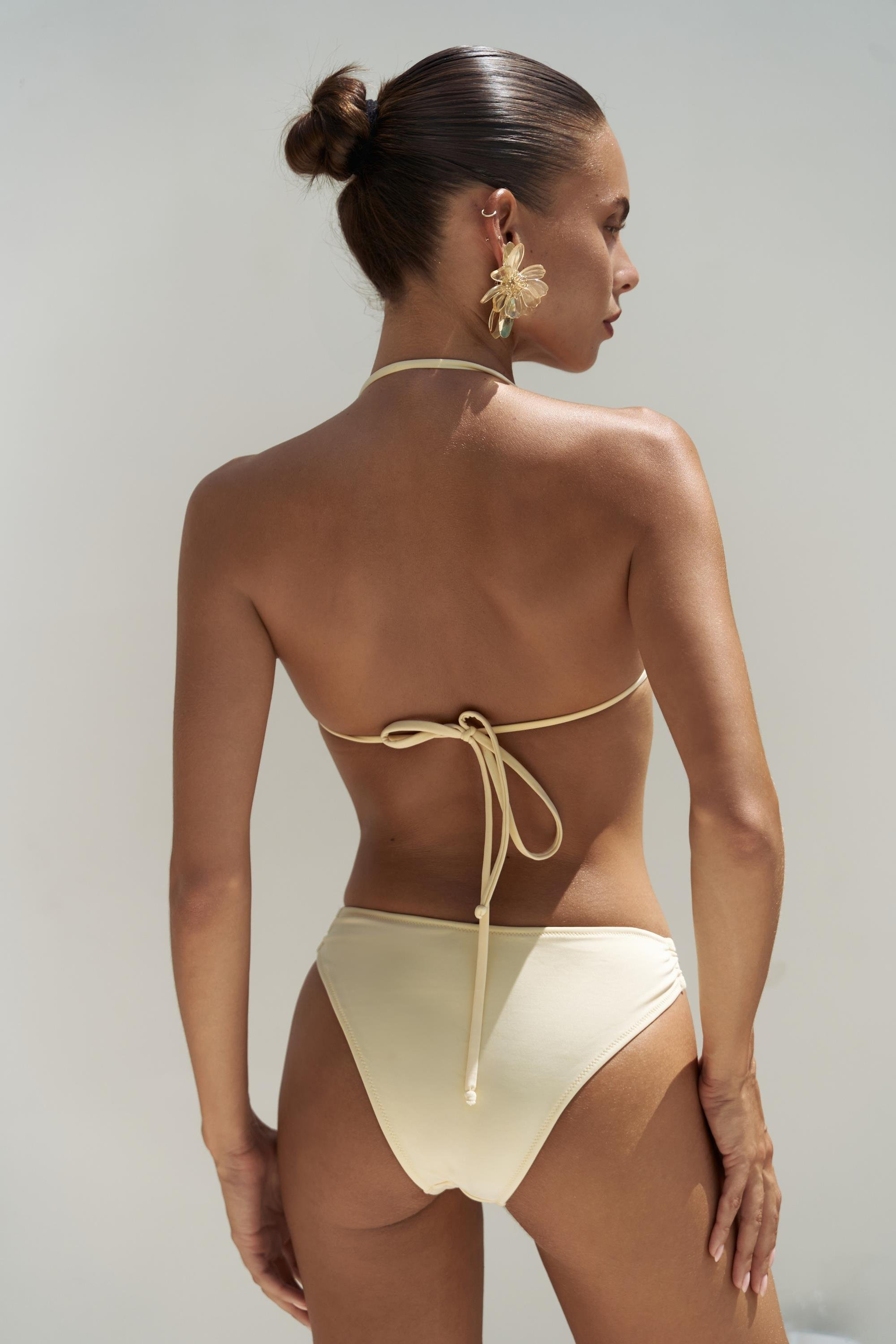 Ayunah Zincir Detay Sarı Bikini Altı 