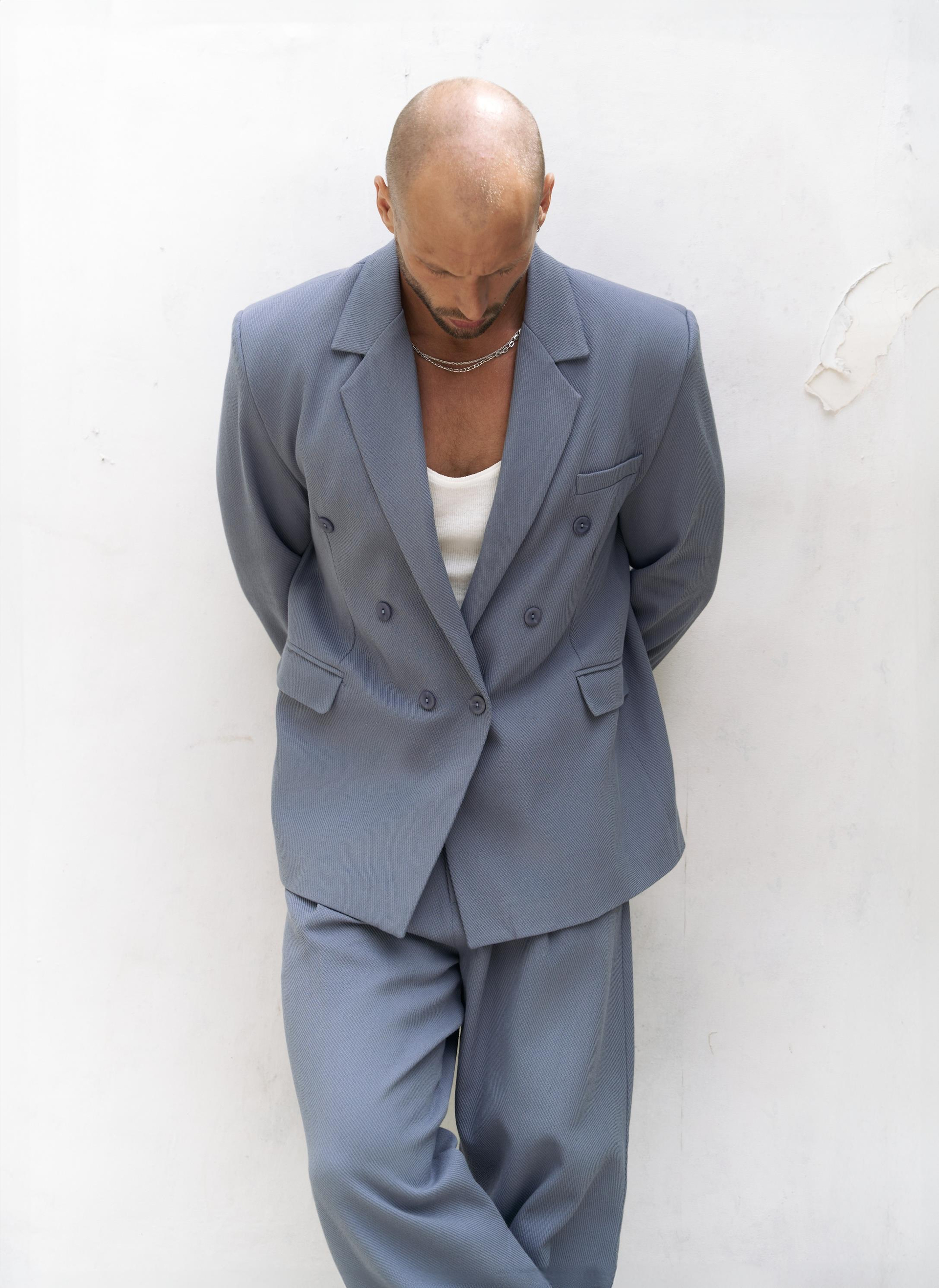 Ayyubay İndigo Erkek Blazer Ceket