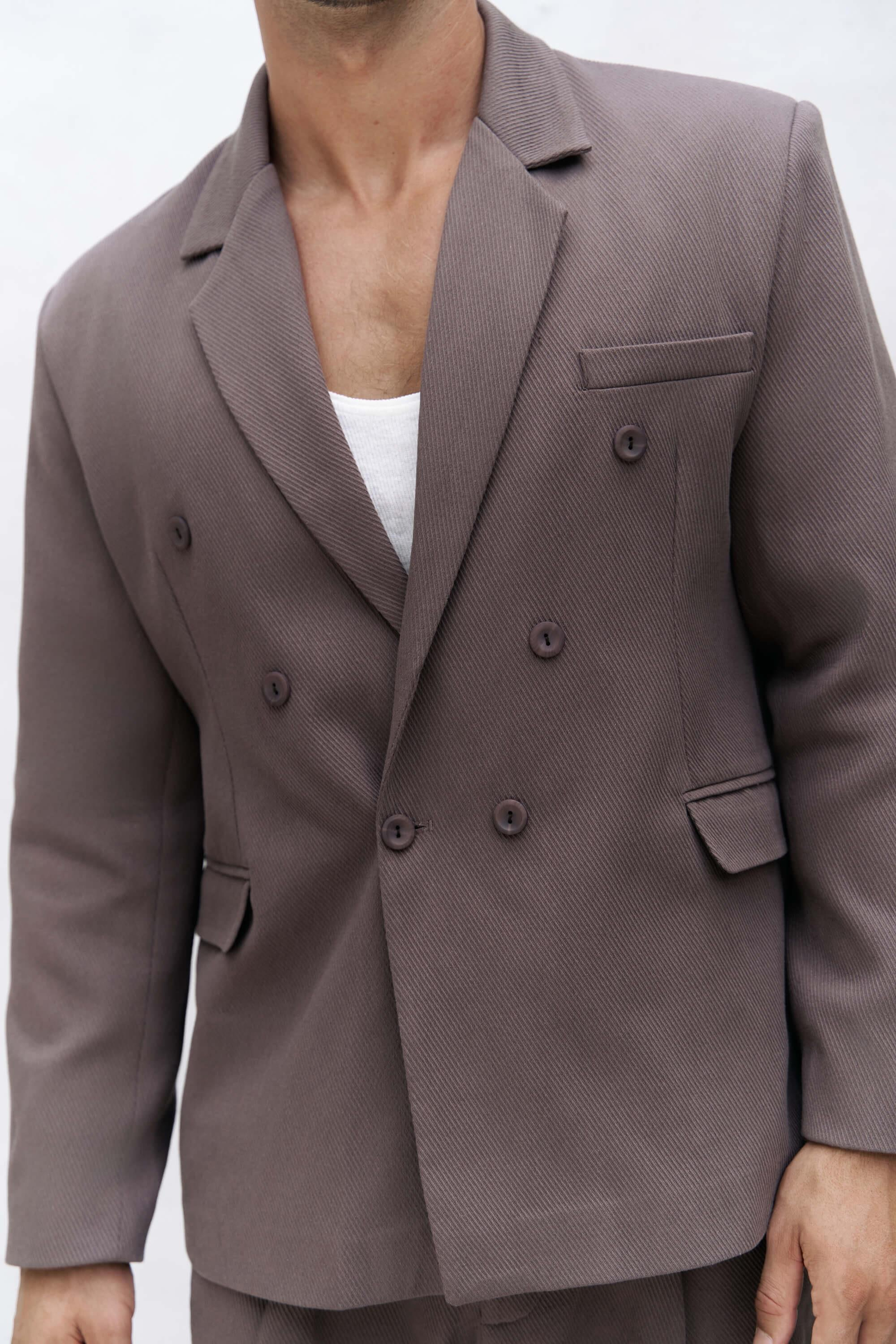 Ayyubay Kahve Erkek Blazer Ceket 