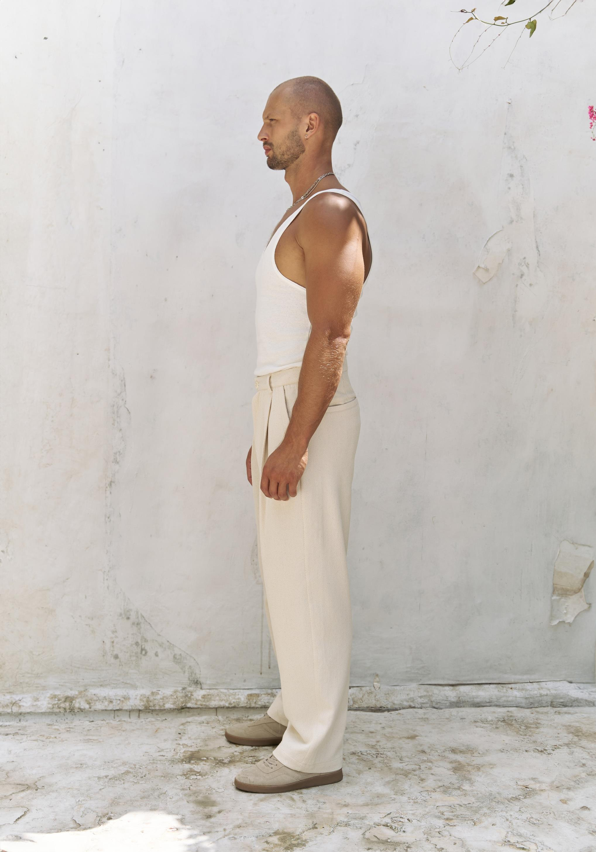 Ayyubay Naturel Pileli Erkek Pantolon