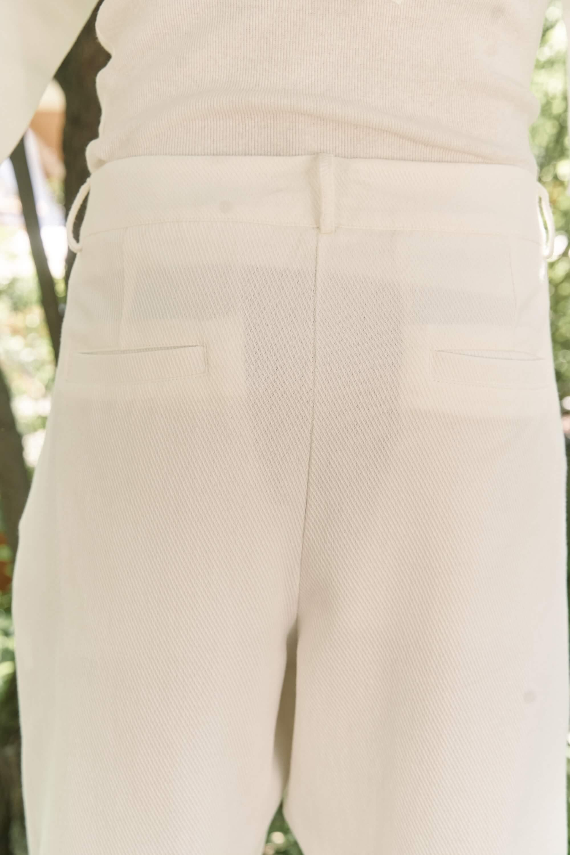 Ayyubay Pileli Ekru Erkek Pantolon