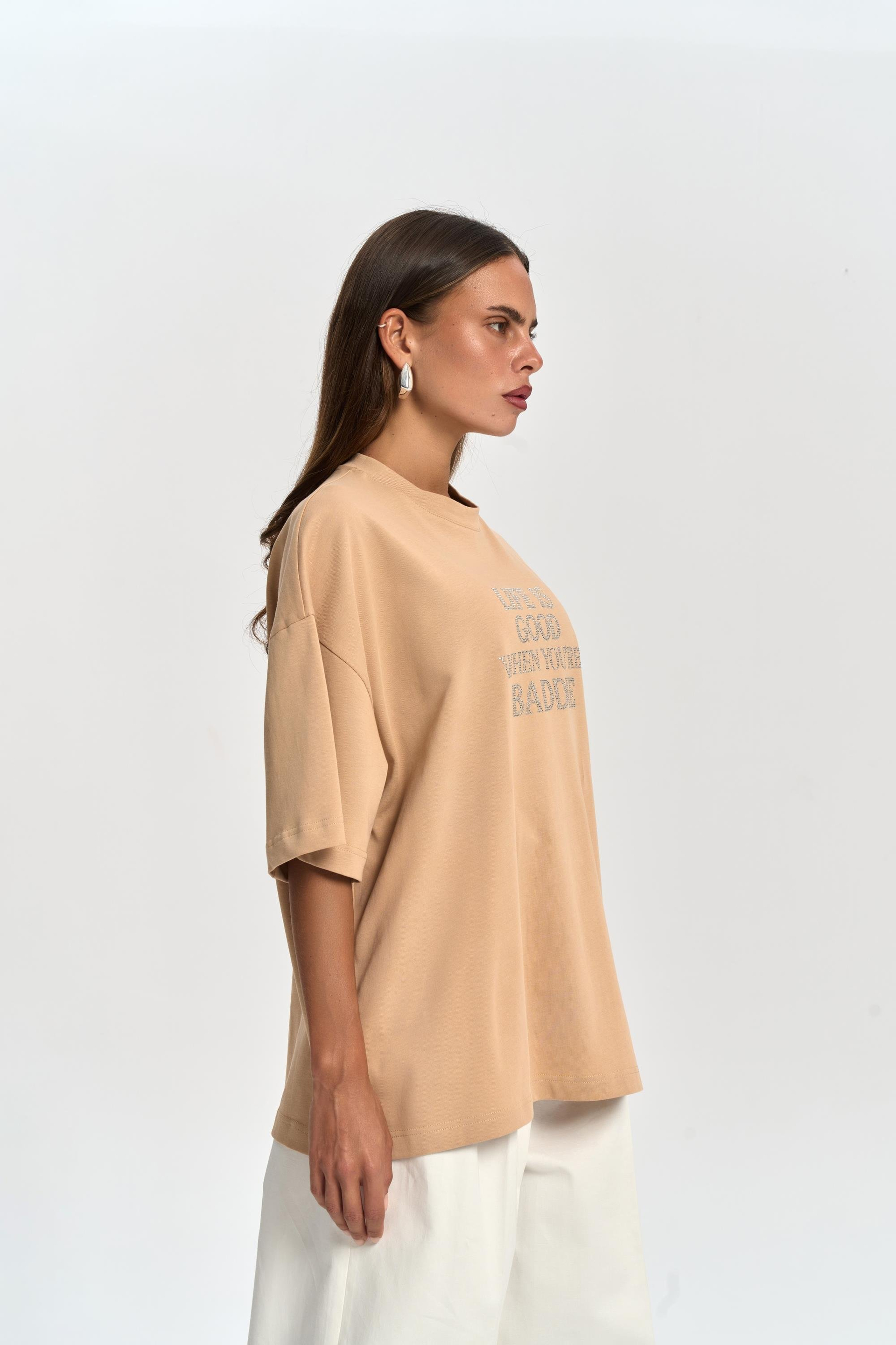 Baddie Oversize Vizon T-Shirt
