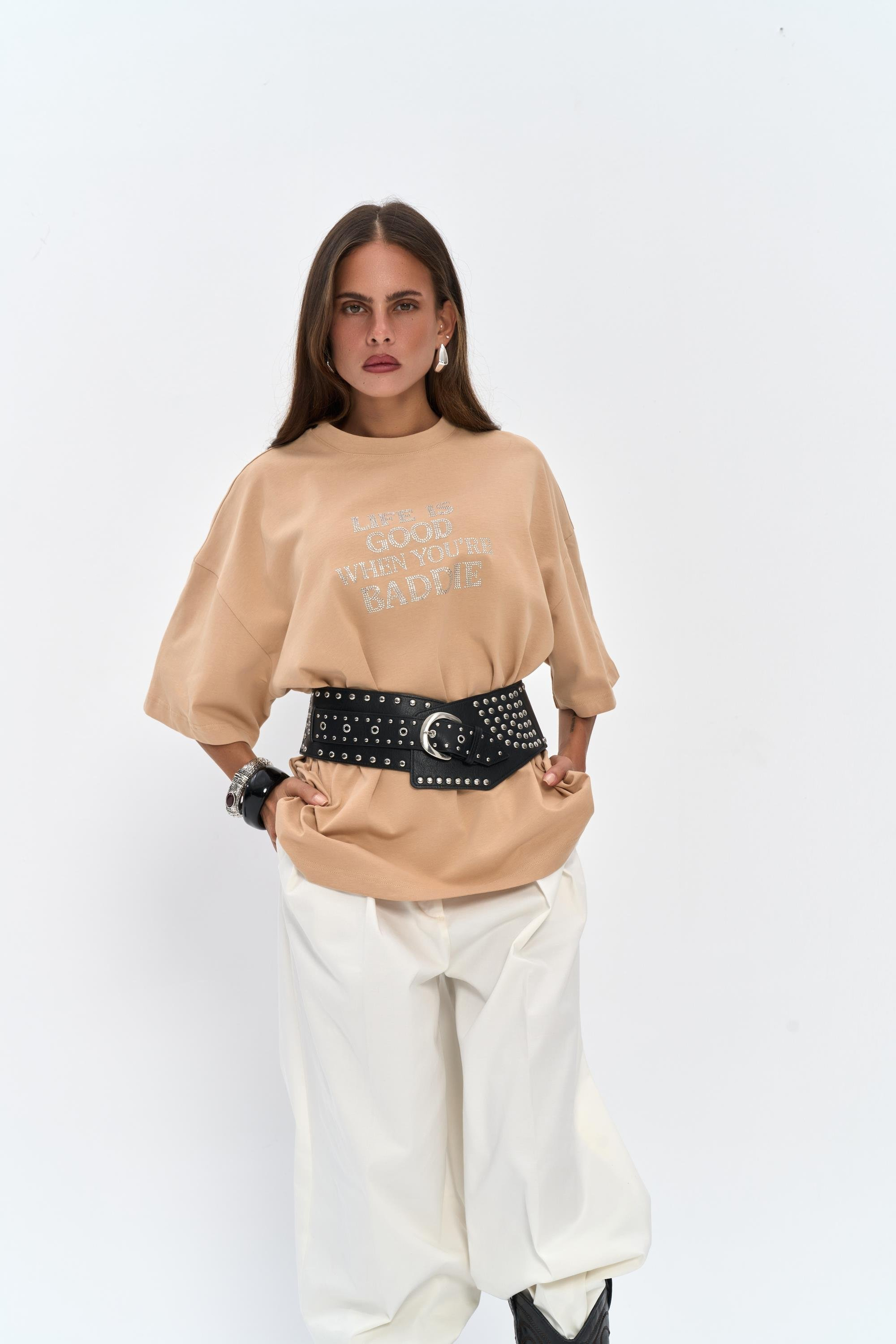 Baddie Oversize Vizon T-Shirt