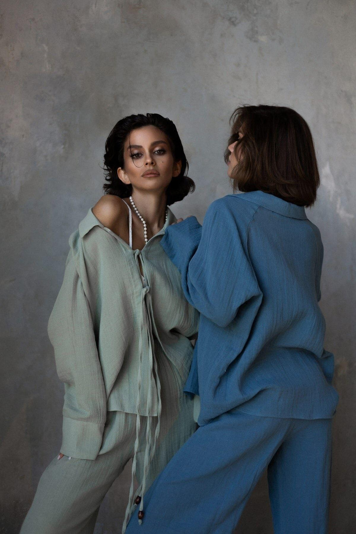 Bohemai Bali İndigo Muslin Set