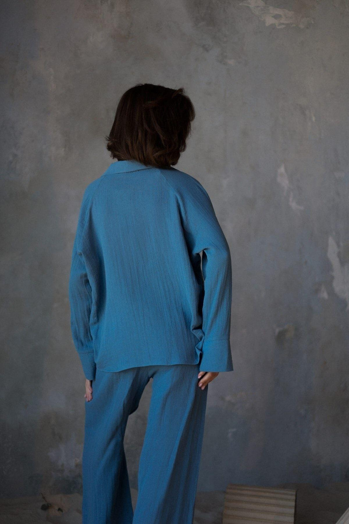 Bohemai Bali İndigo Muslin Set