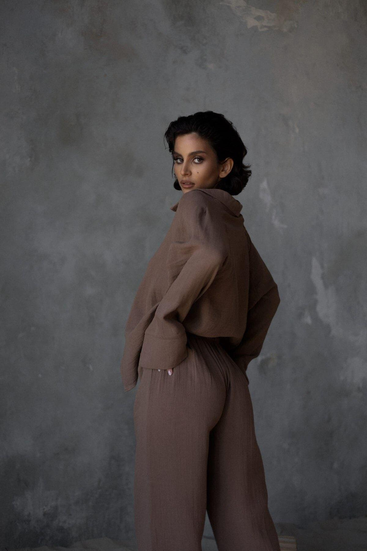 Bohemai Bali Brown Muslin Set
