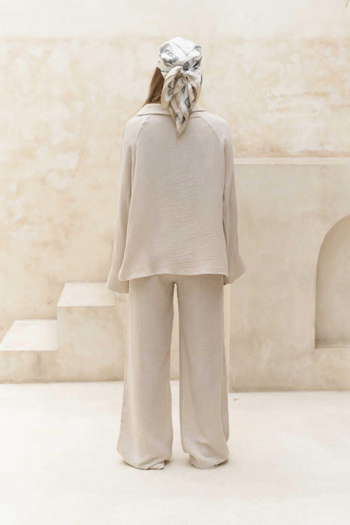 Bohemai Bali Beige Muslin Set