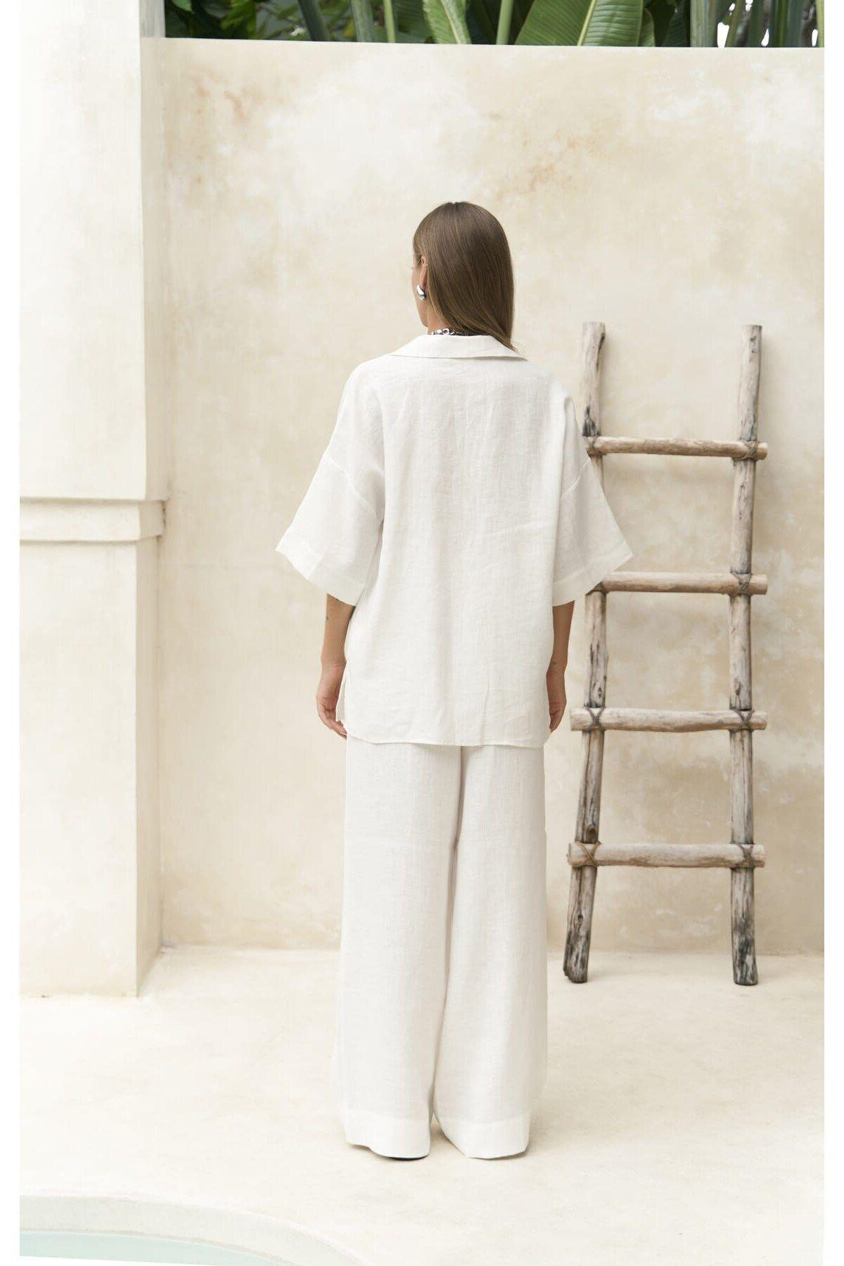 Baron White Shirt & Pants Set 
