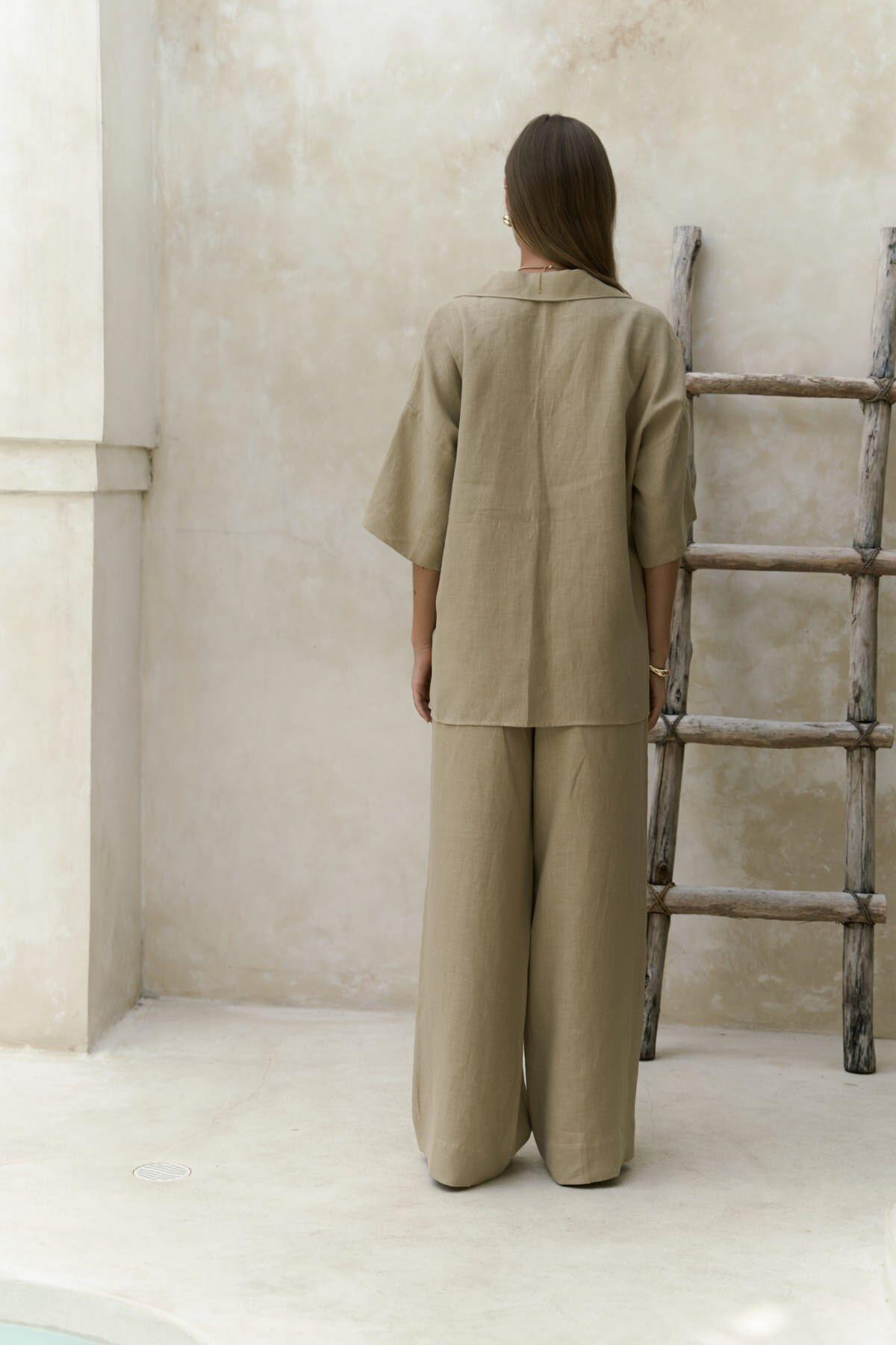 Baron Khaki Shirt & Pants Set 