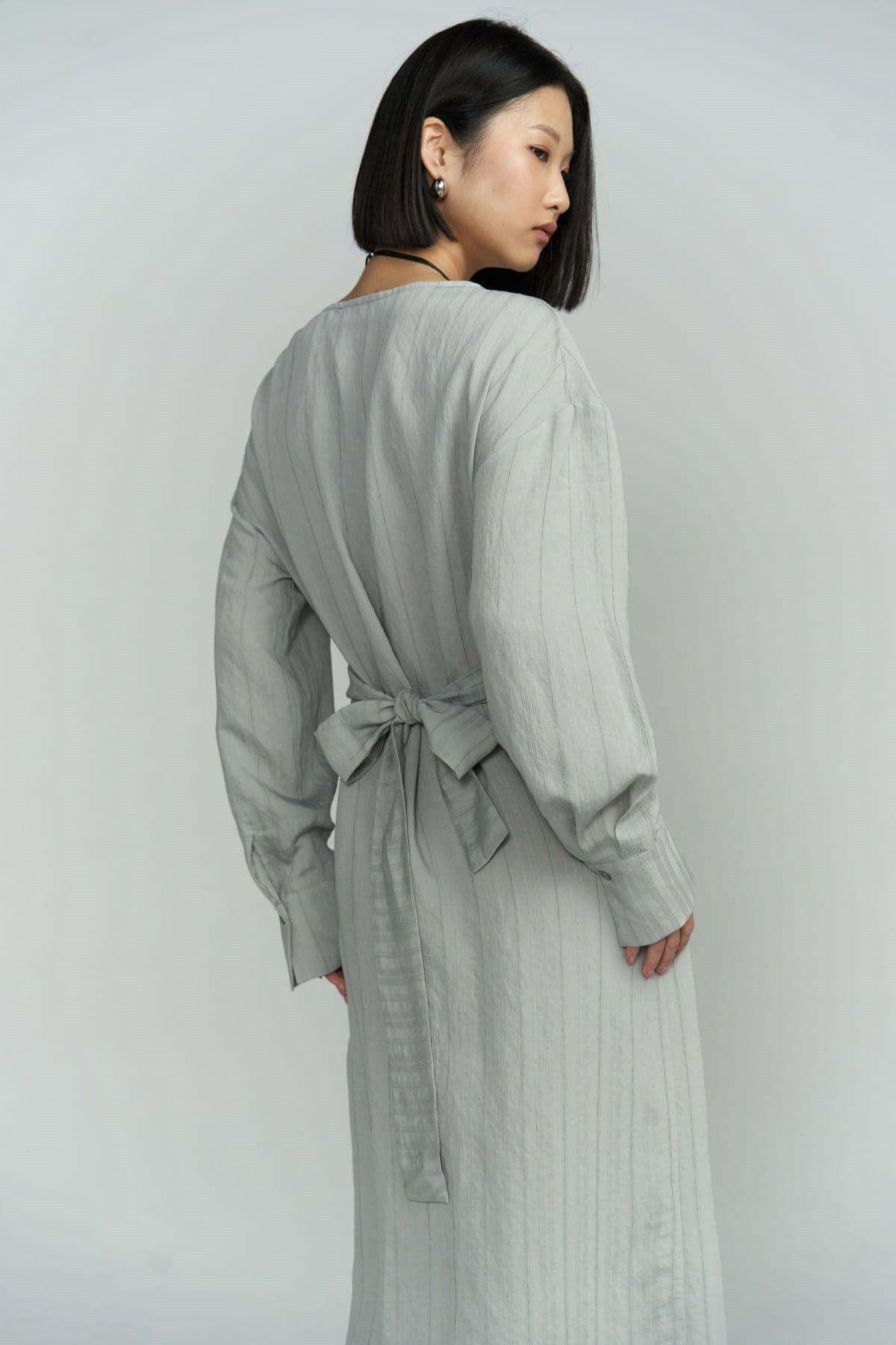 Bella Midi Boy Gri Elbise