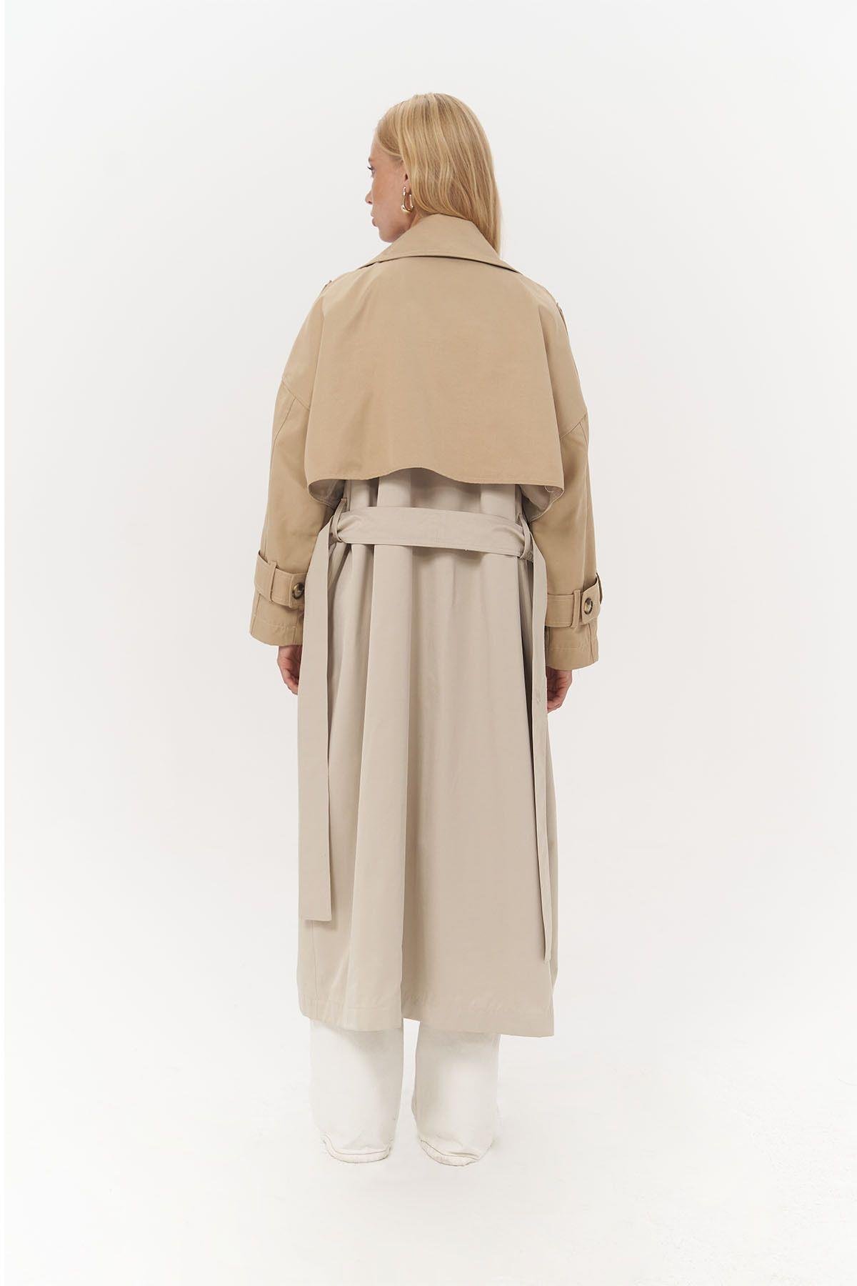 Bellamy Light Brown Beige Trench Coat