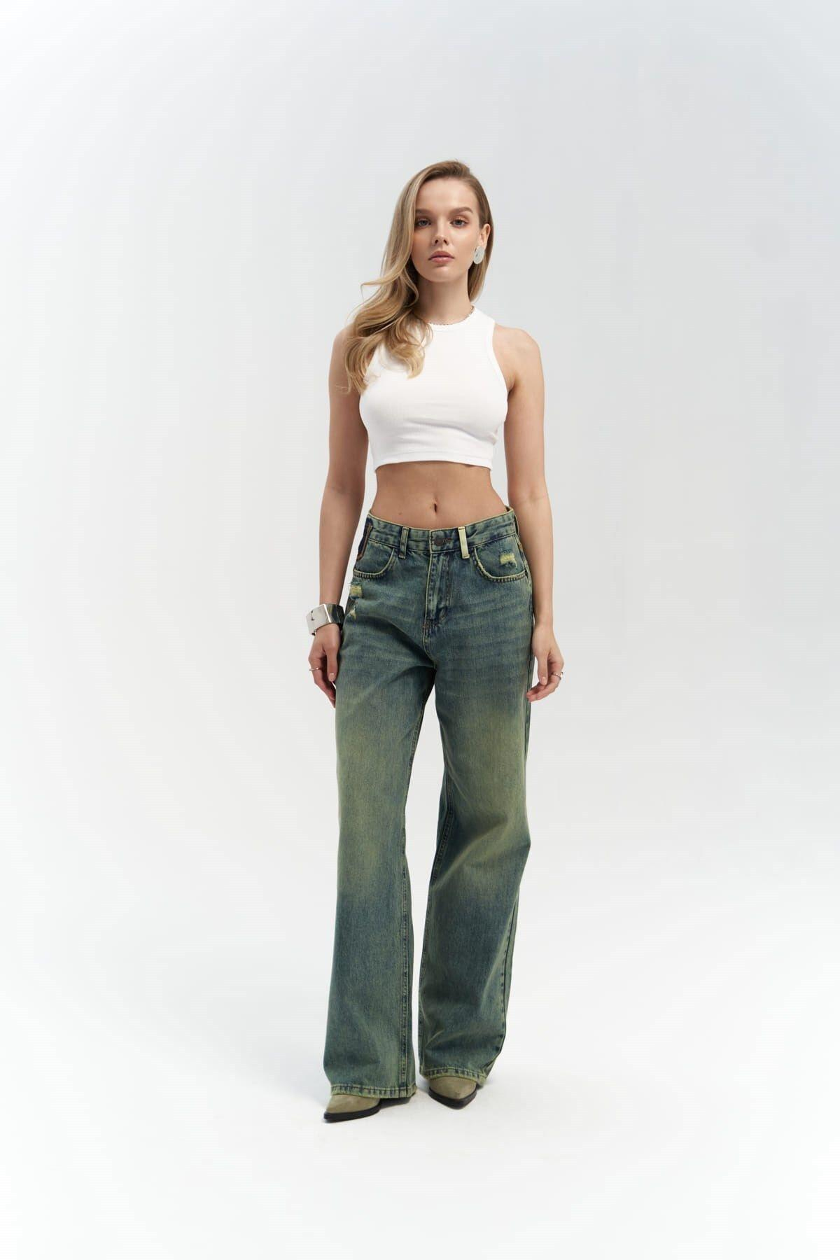 Blair Green Jeans