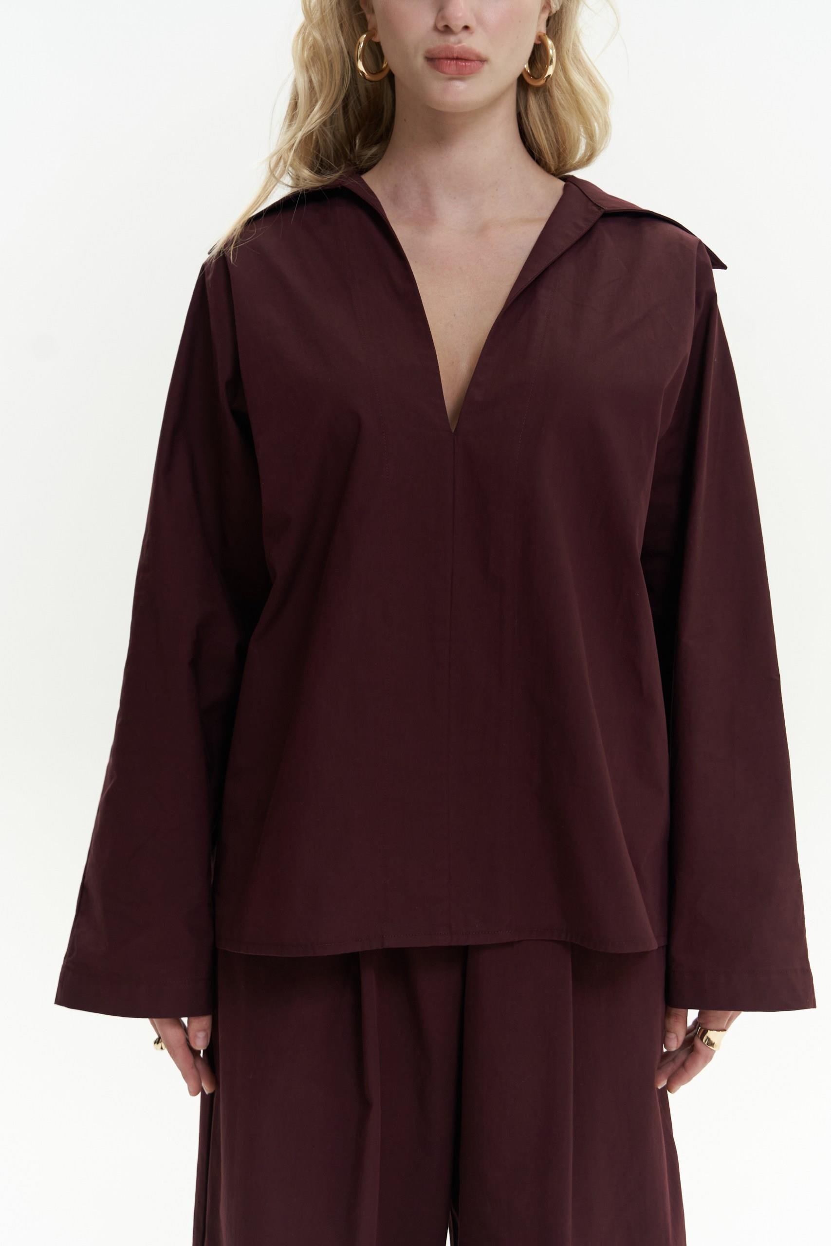 Blenham Bordo Gömlek Pantolon Takım