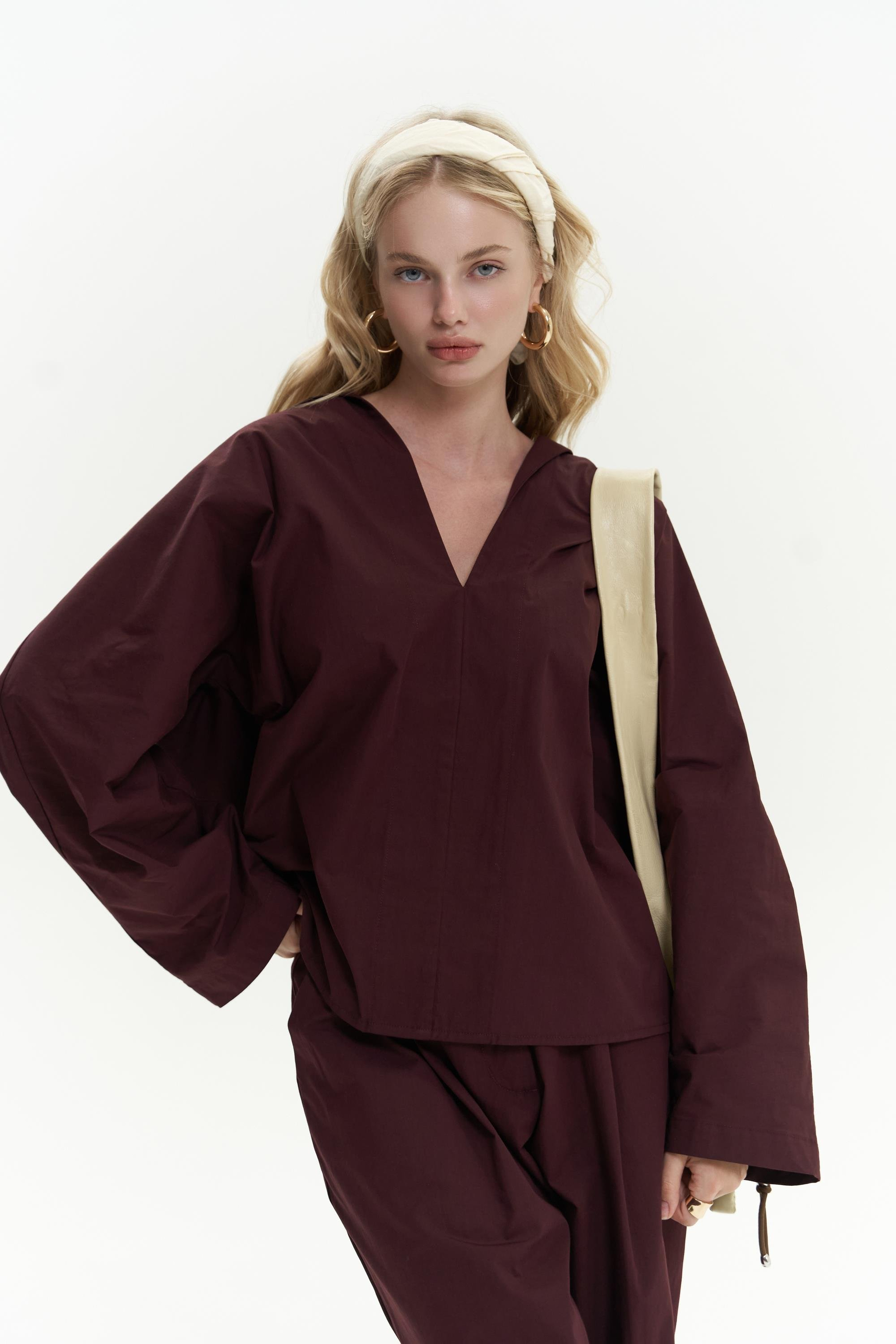 Blenham Bordo Gömlek Pantolon Takım