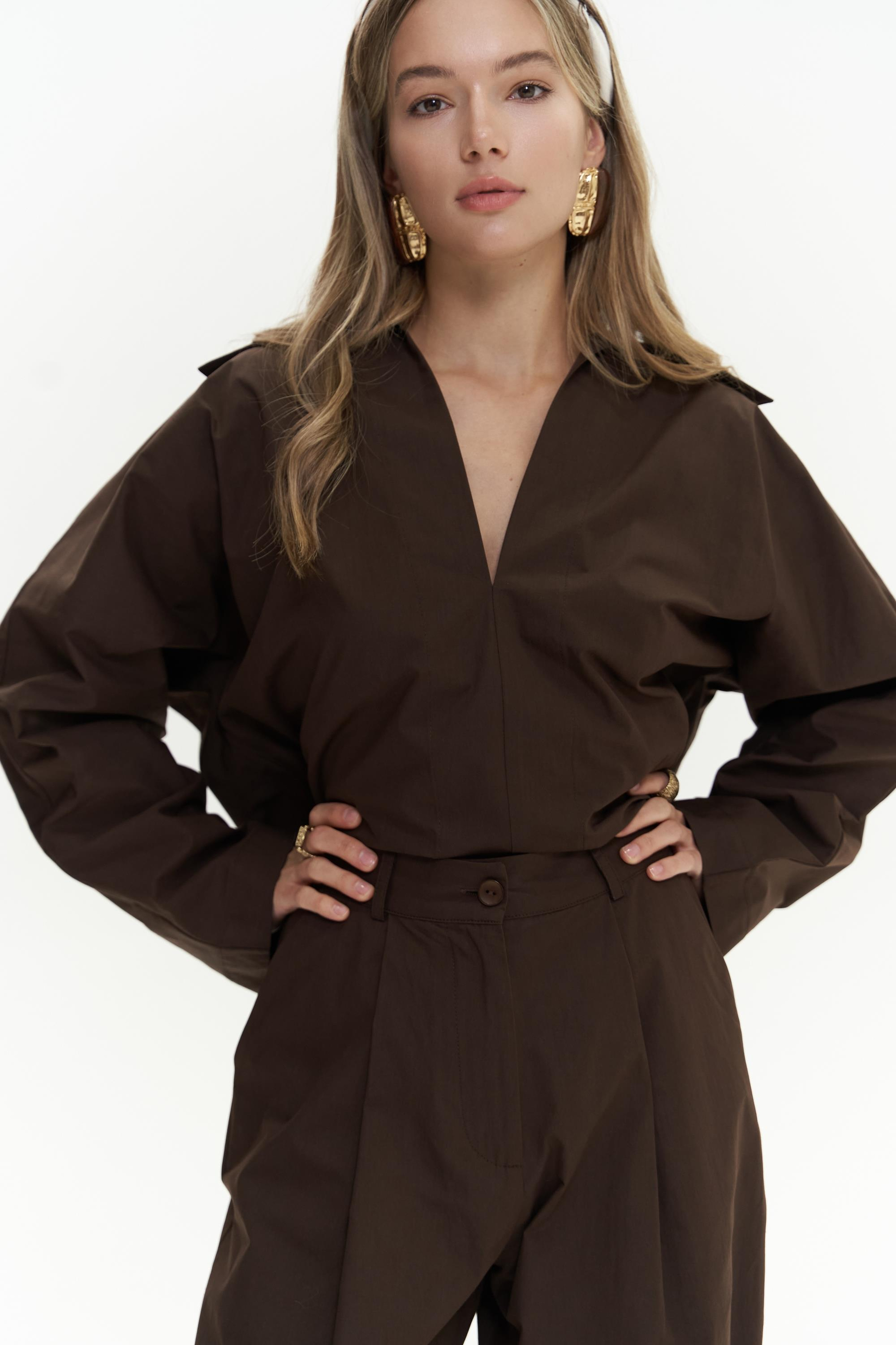 Blenham Kahve Gömlek Pantolon Takım