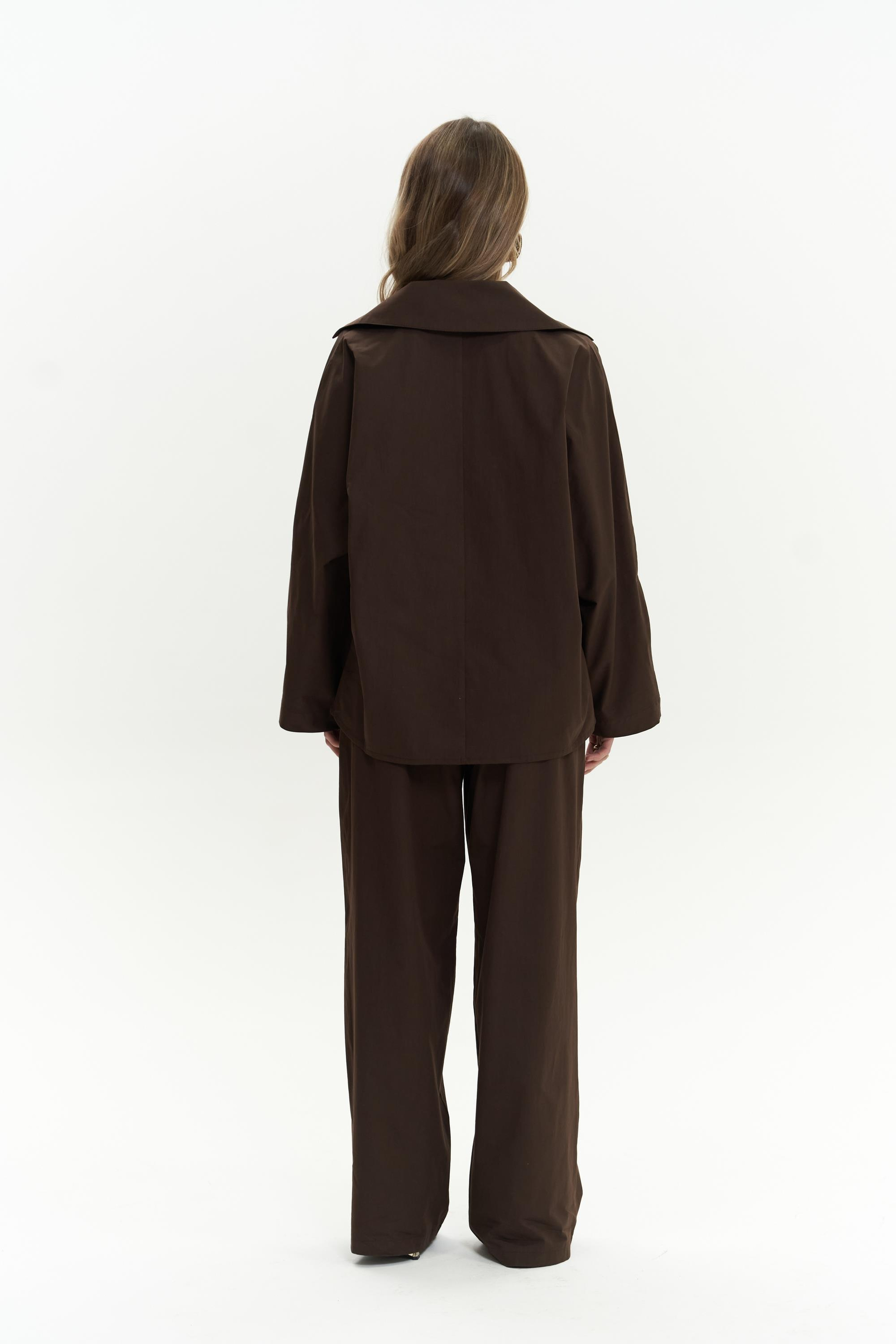 Blenham Kahve Gömlek Pantolon Takım