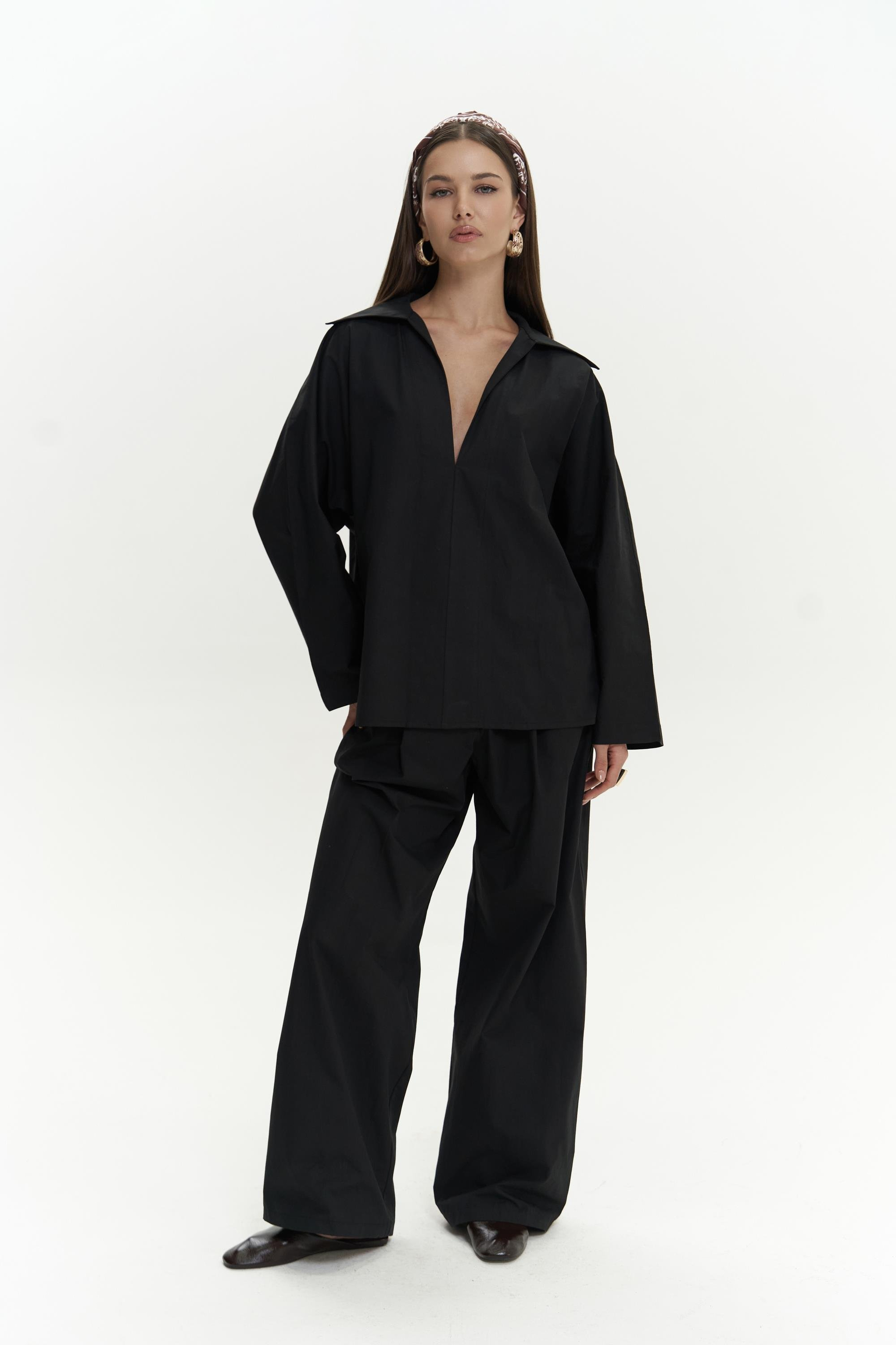 Blenham Siyah Gömlek Pantolon Takım