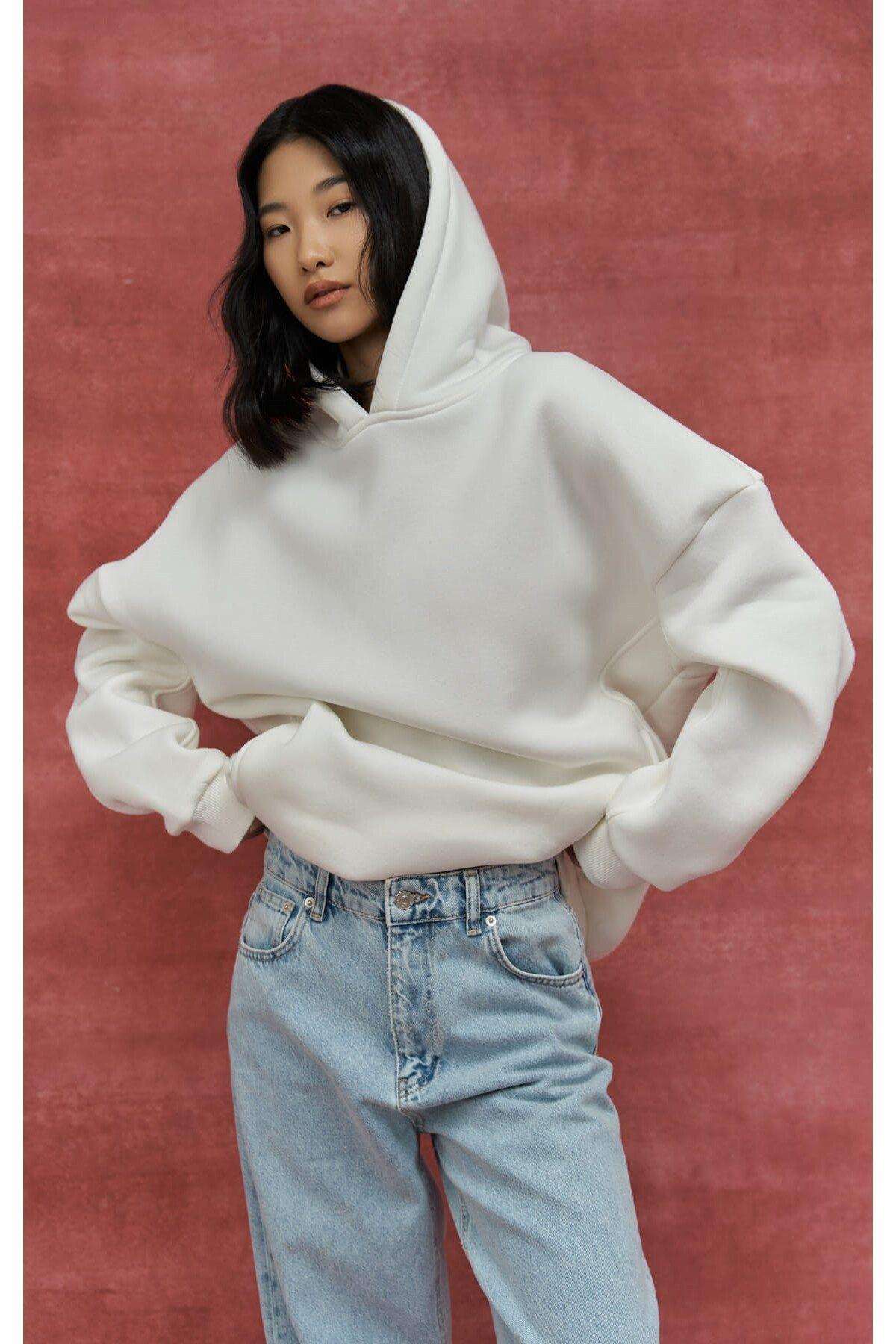 MCLLCTN Boundaries White Blue Hoodie Sweatshirt
