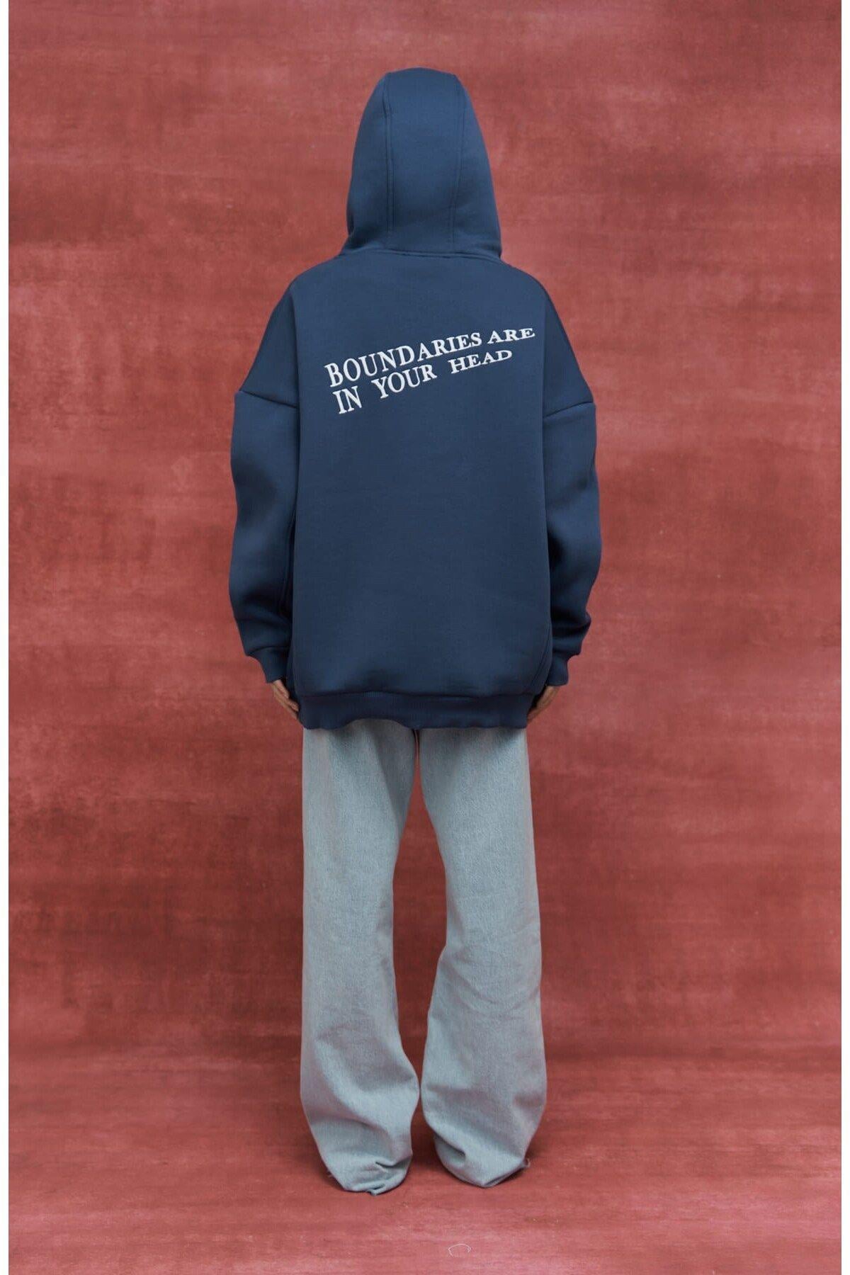Bounslim Fities Blue Hoodie Sweatshirt