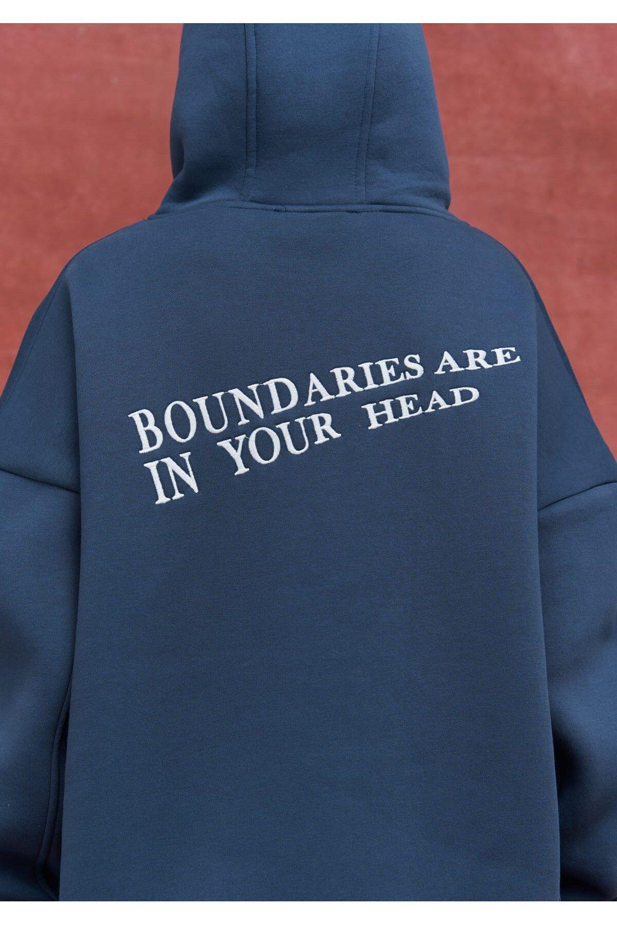 Bounslim Fities Blue Hoodie Sweatshirt