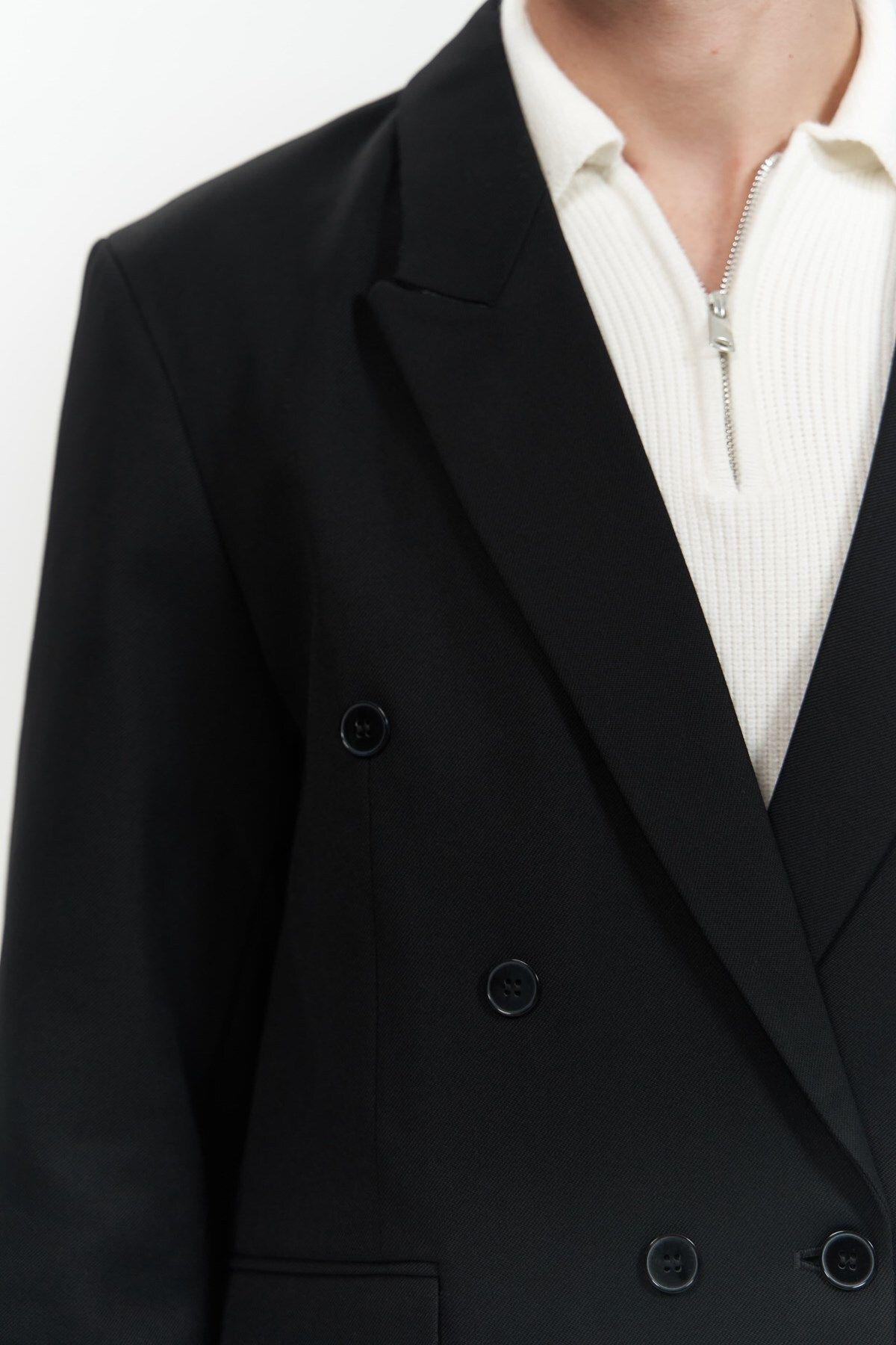 Brayden Siyah Erkek Blazer