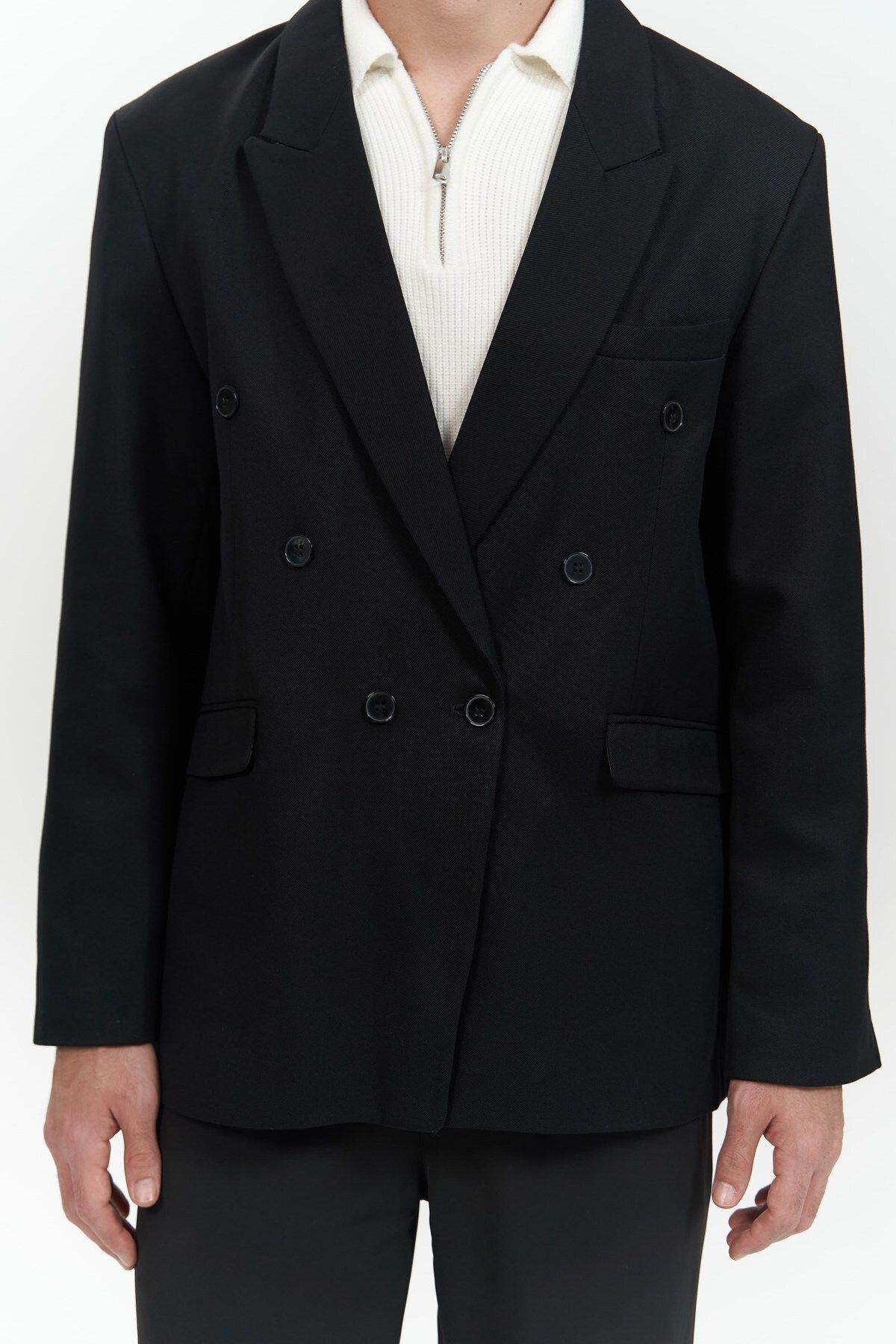 Brayden Siyah Erkek Blazer