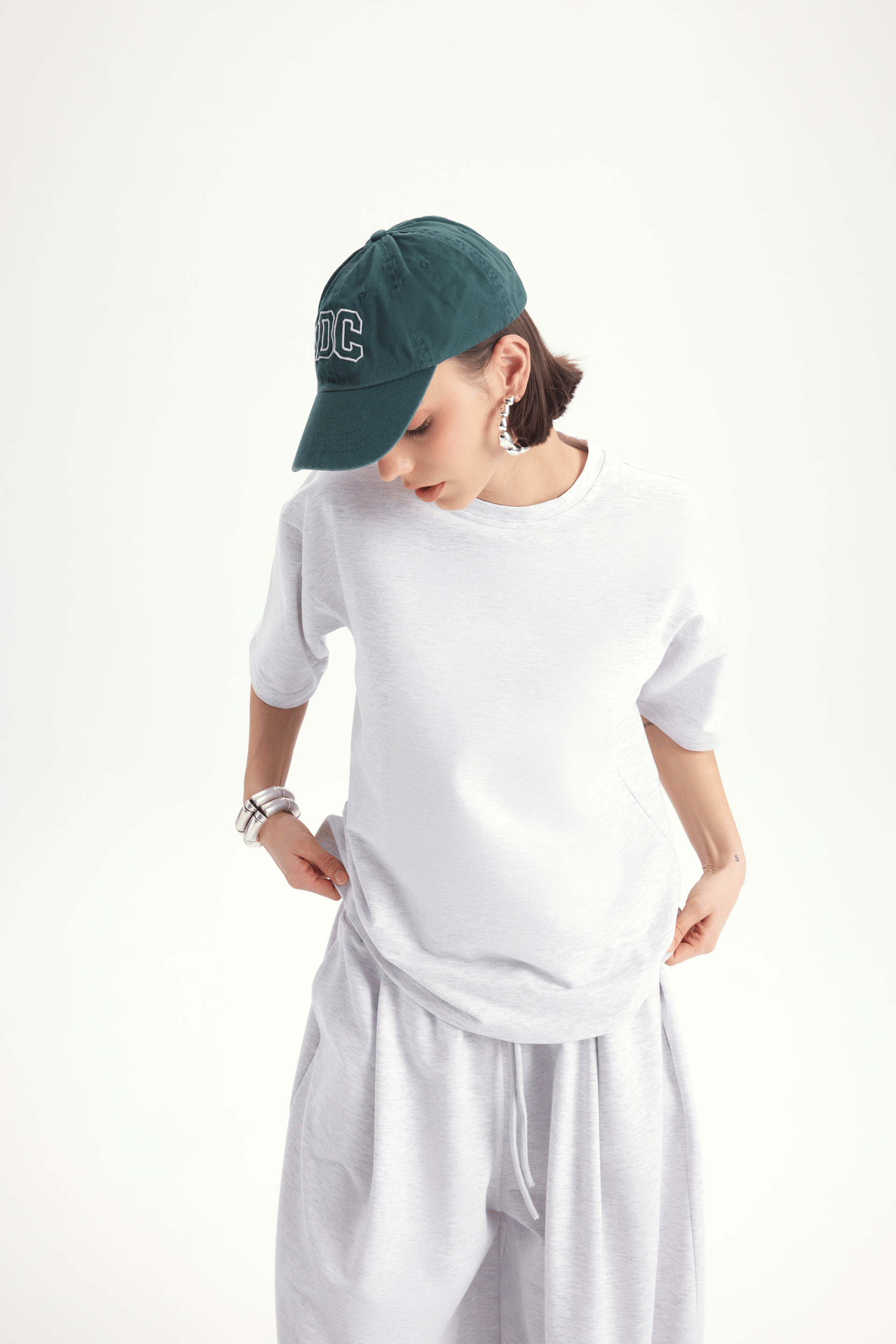 Bruges Oversize Karmelanj T-Shirt Eşofman Takım