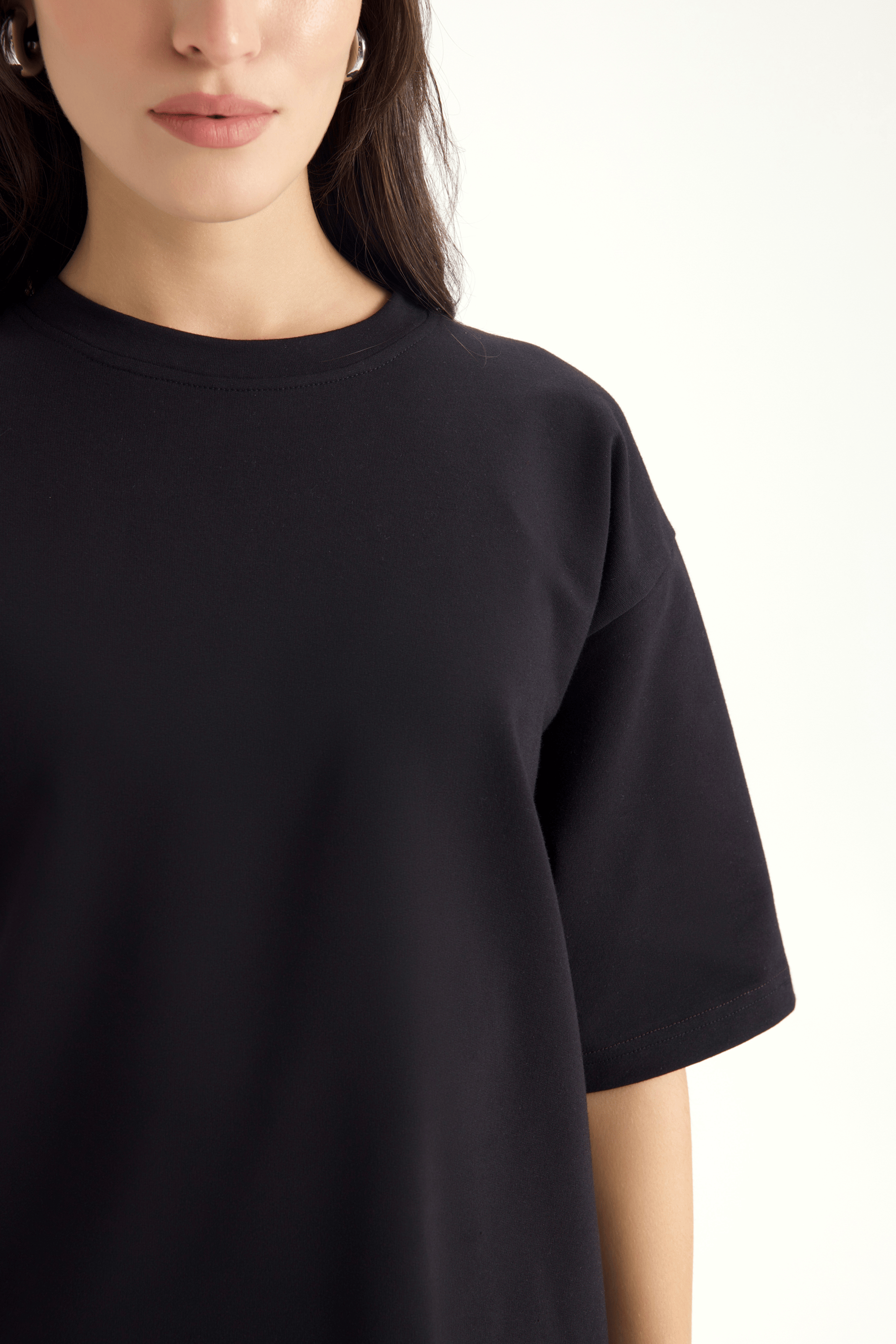 Bruges Oversize Siyah T-Shirt Eşofman Takım