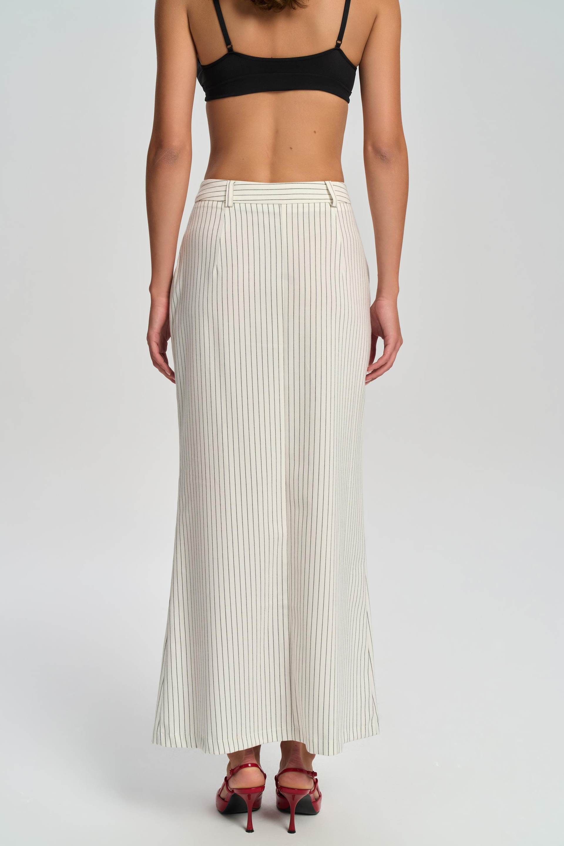 Bruno Striped Ecru Skirt