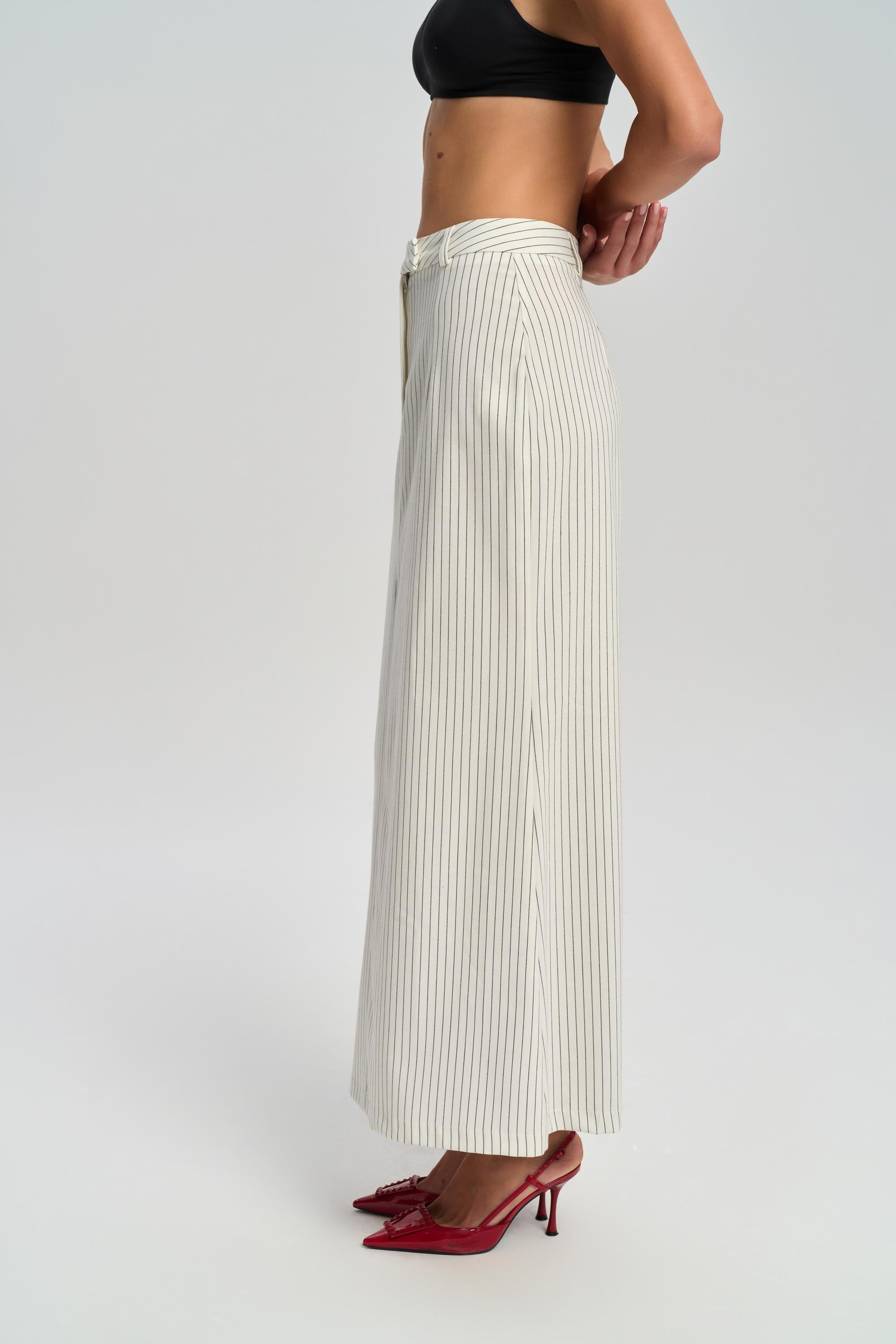 Bruno Striped Ecru Skirt