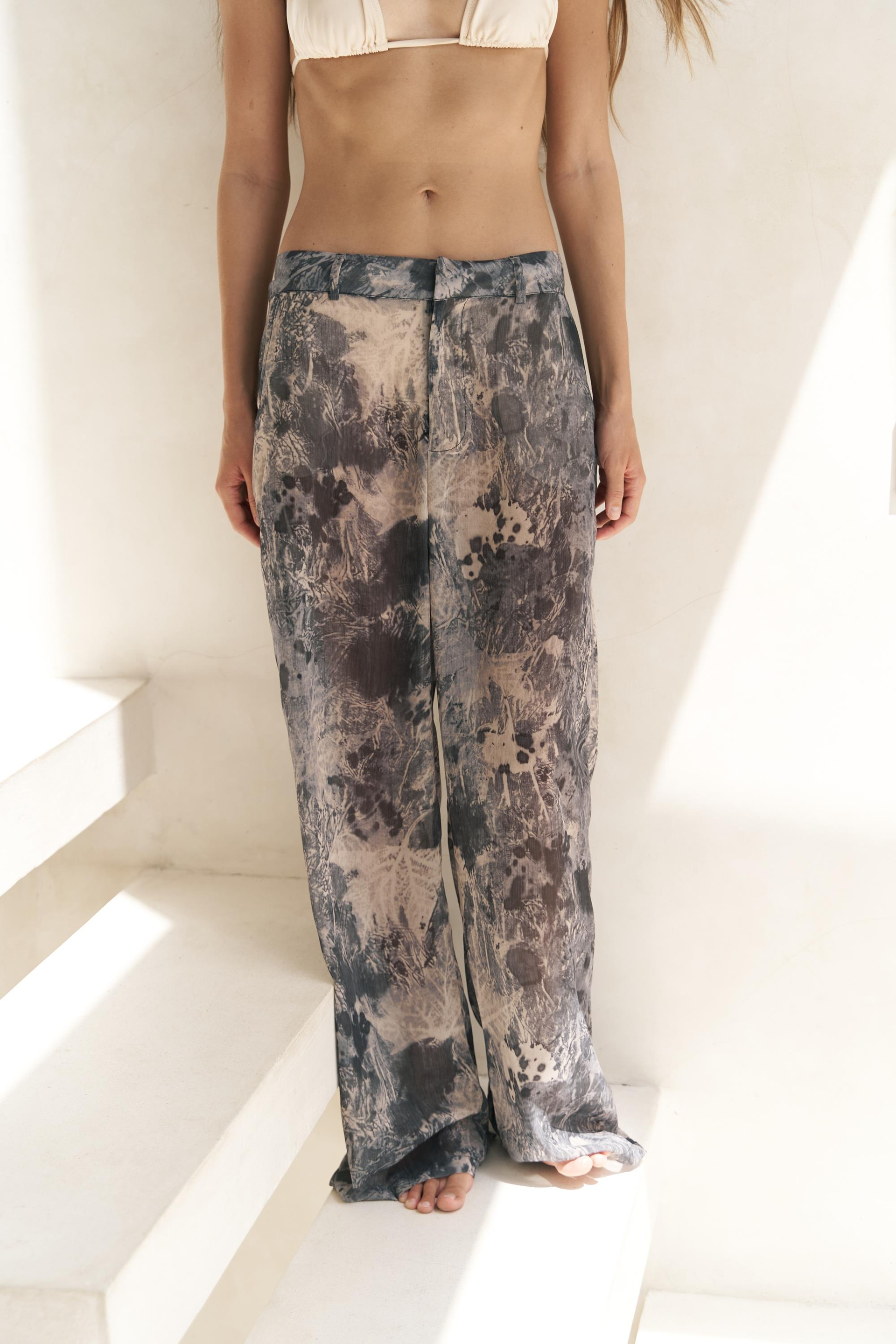 Budiono Transparan Patlı Antrasit Pantolon