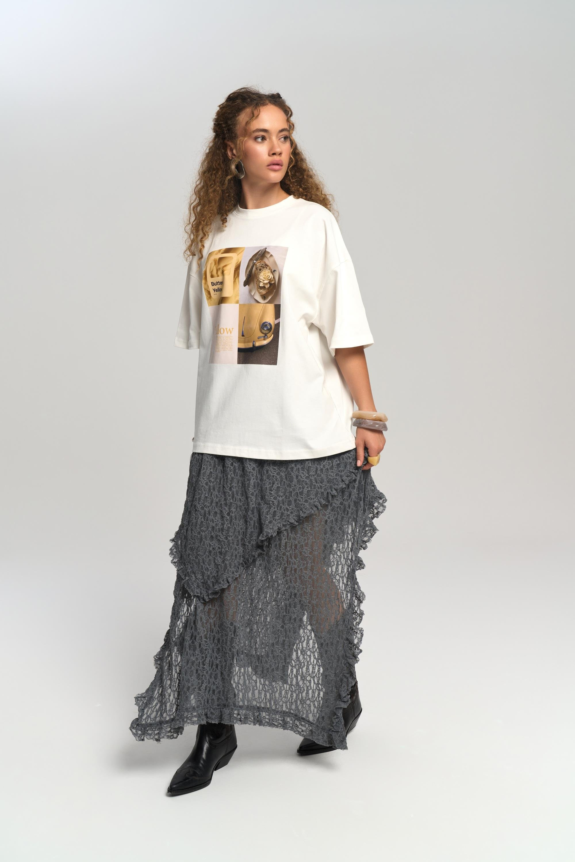 Butter Oversize Beyaz T-Shirt