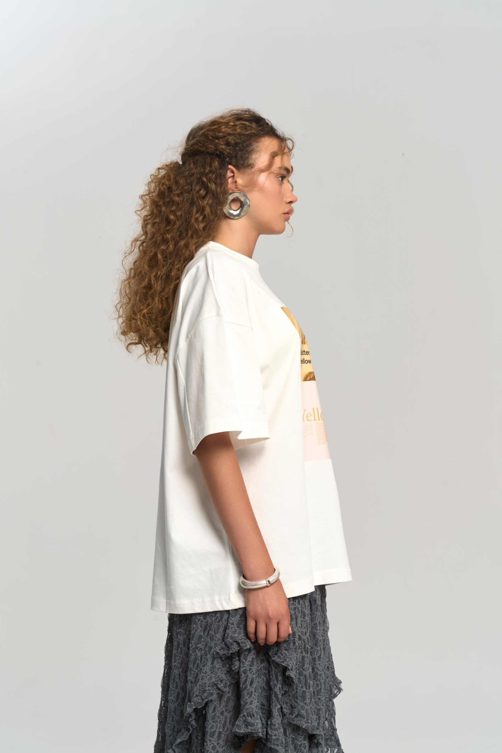 Butter Oversize Beyaz T-Shirt