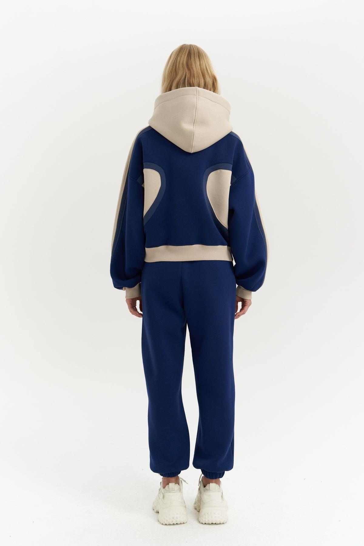 Calix Navy Blue Tracksuit with Contrast Trim
