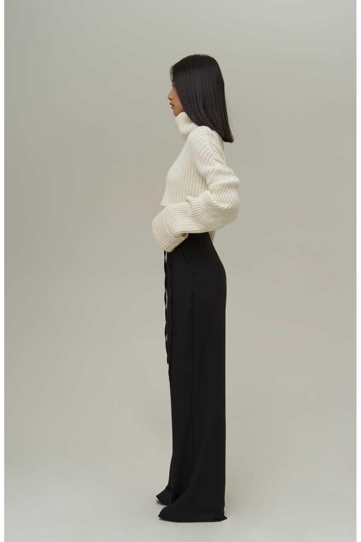 Mai Carmen Palazzo Black Trousers