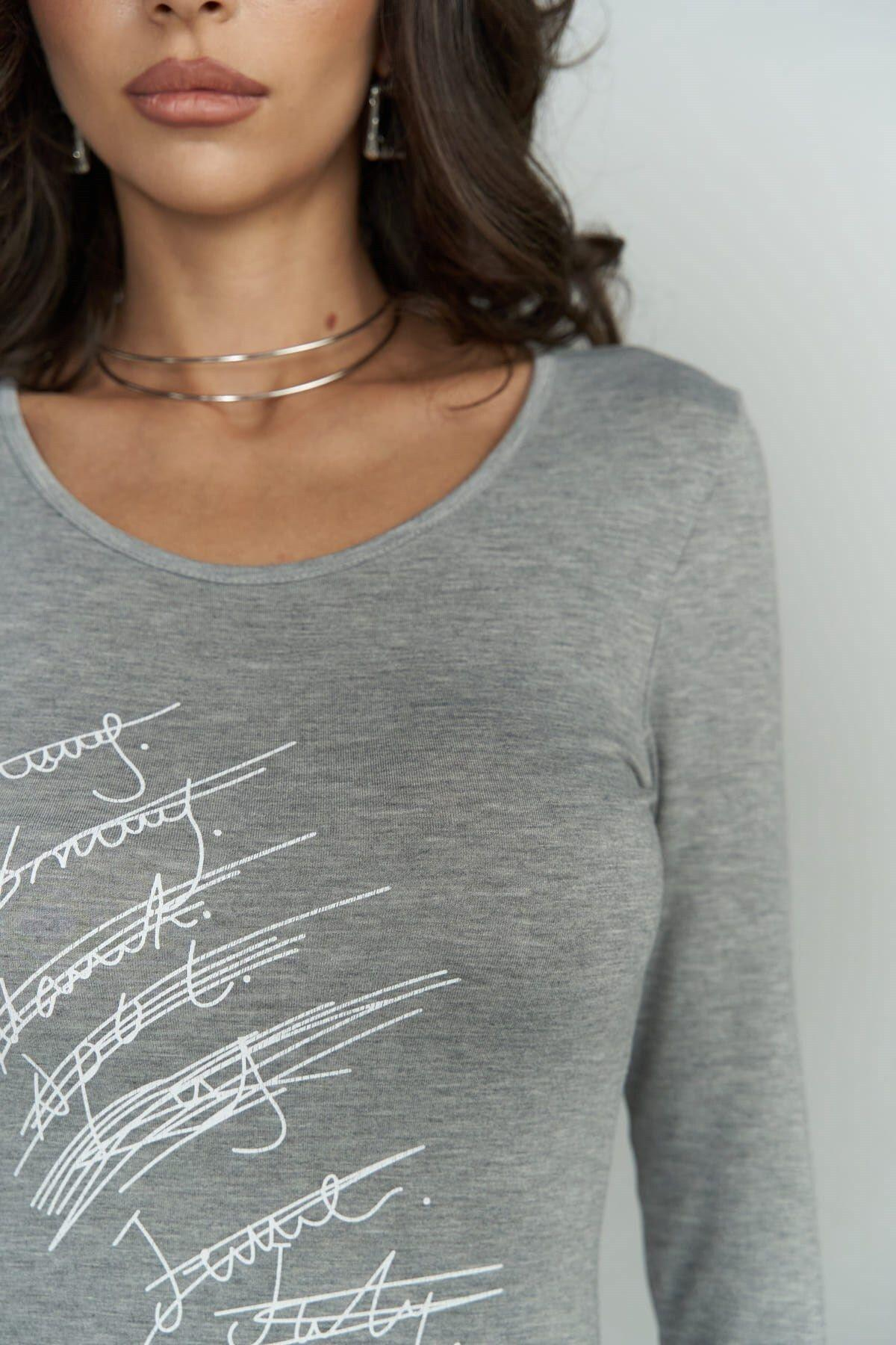 Ceria Gray Long Dress