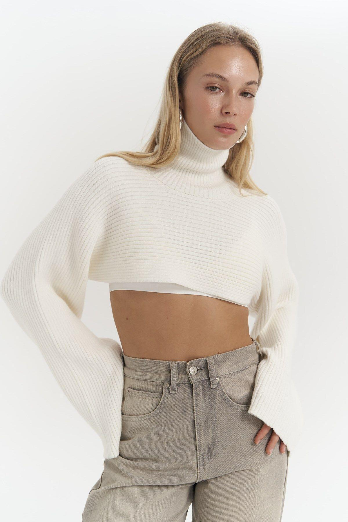 Coperni Ecru Knit Bolero