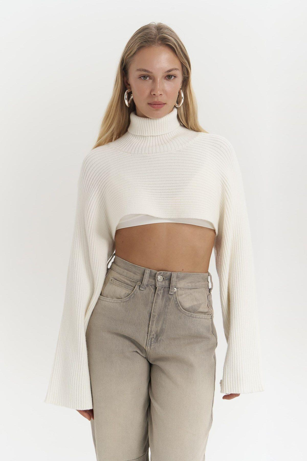 Coperni Ecru Knit Bolero