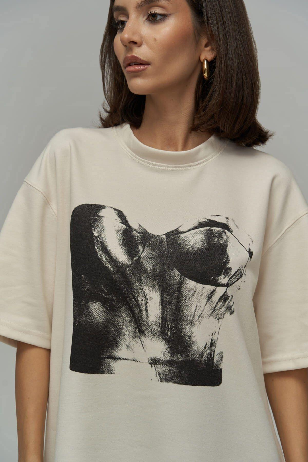 Corset Kemik Oversize T-Shirt