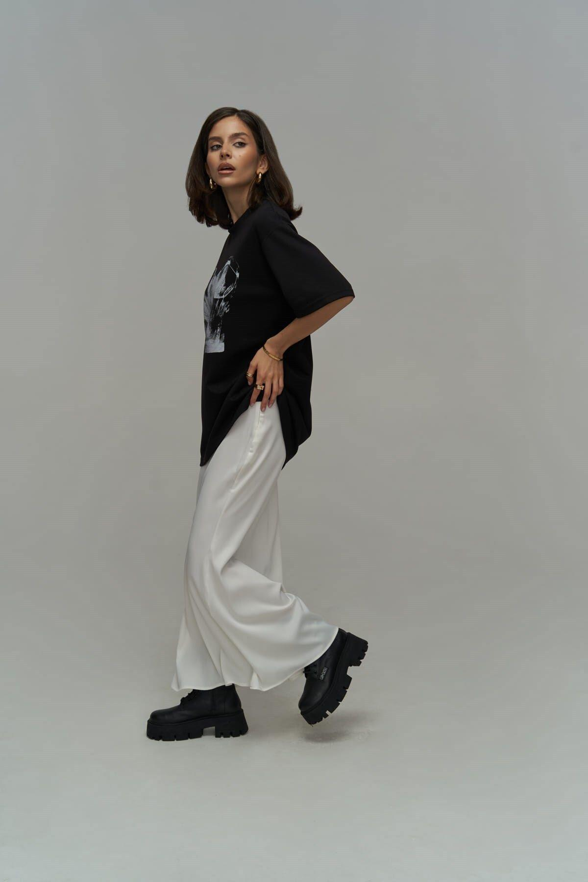 Corset Black Oversized T-Shirt