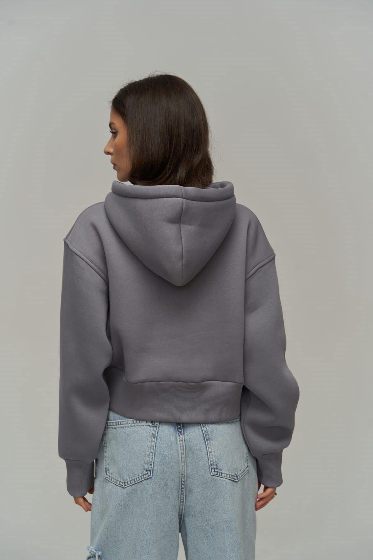 Creative Smoke Crop Sweatshirt