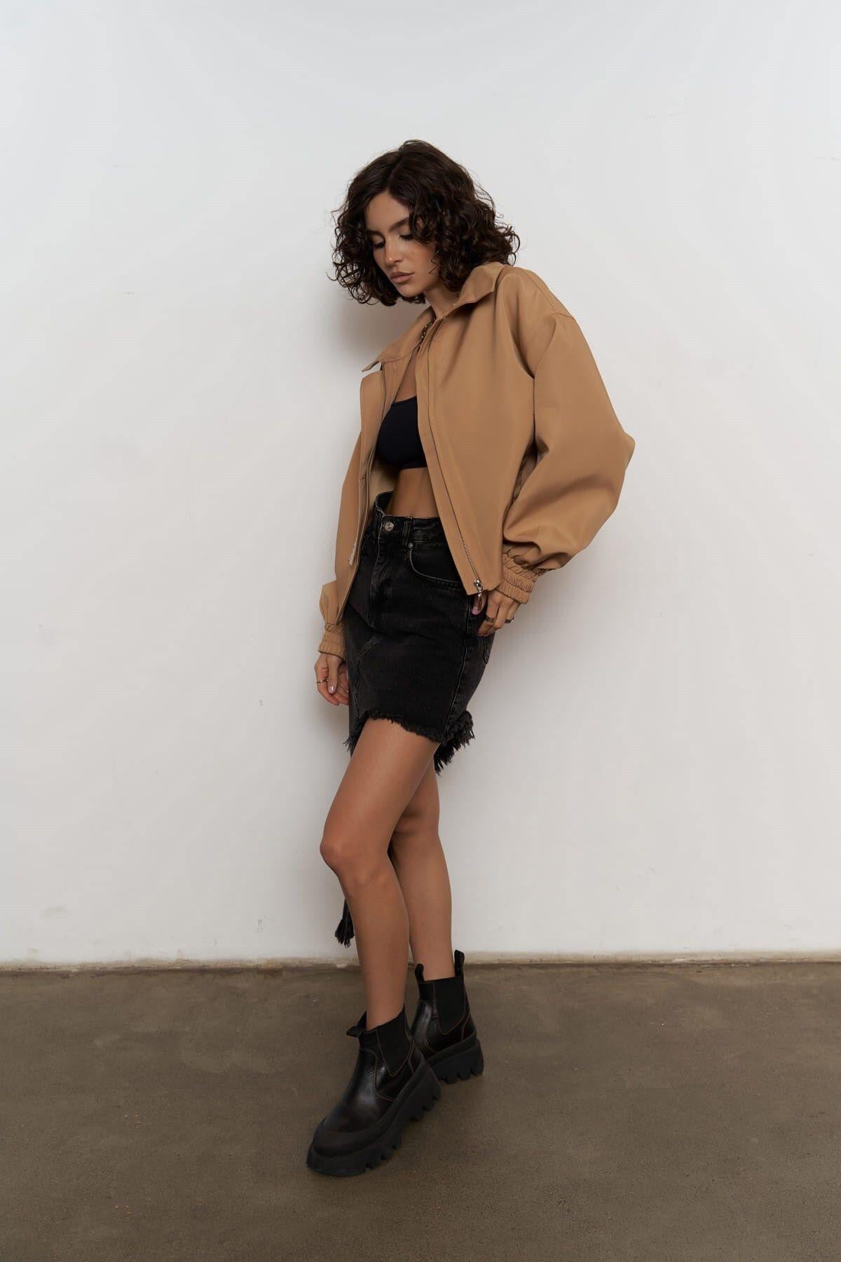 Crown Taba Bomber Ceket
